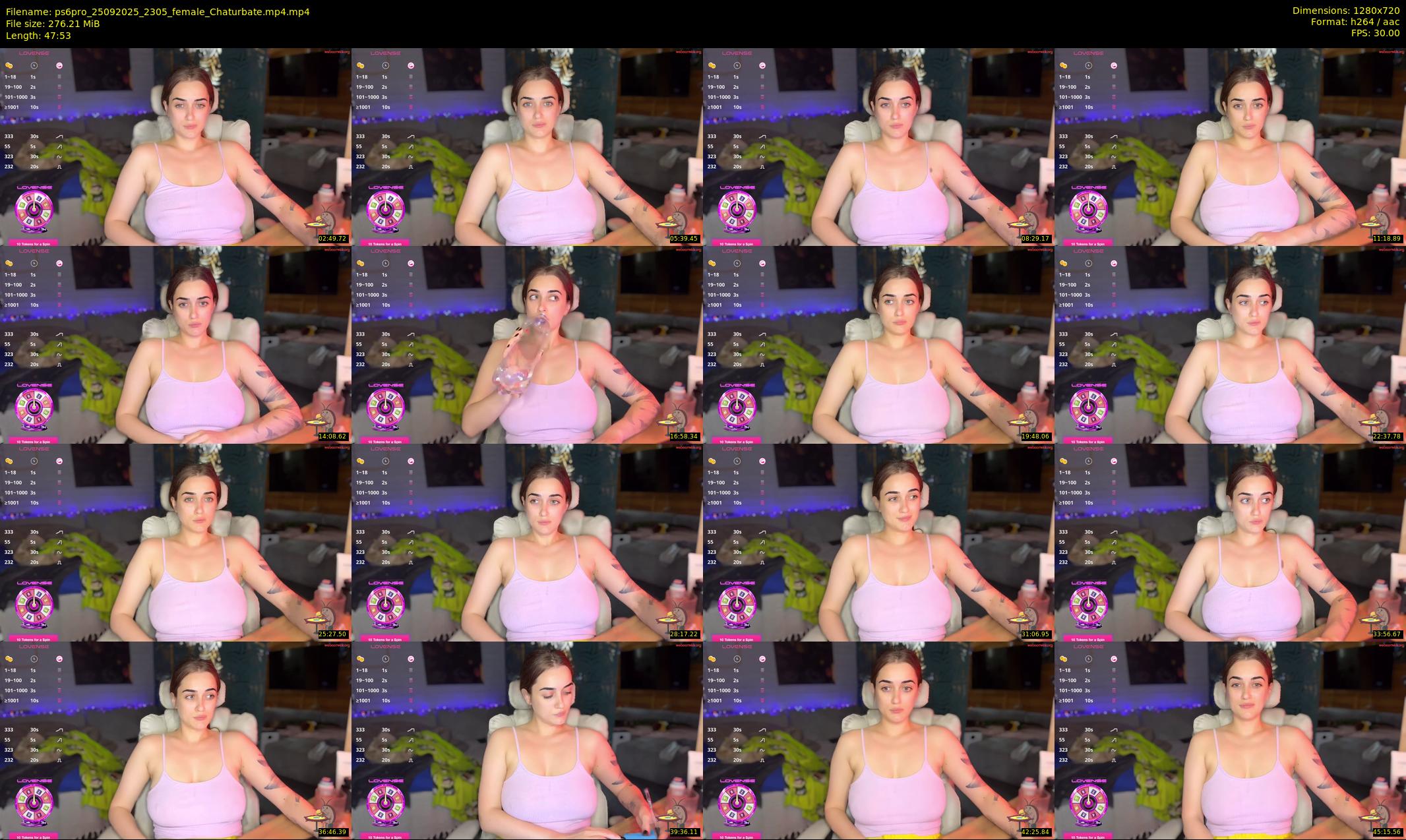 ps6pro — 48 minute Chaturbate female cam show recording, 720p, Sep 25, 2025