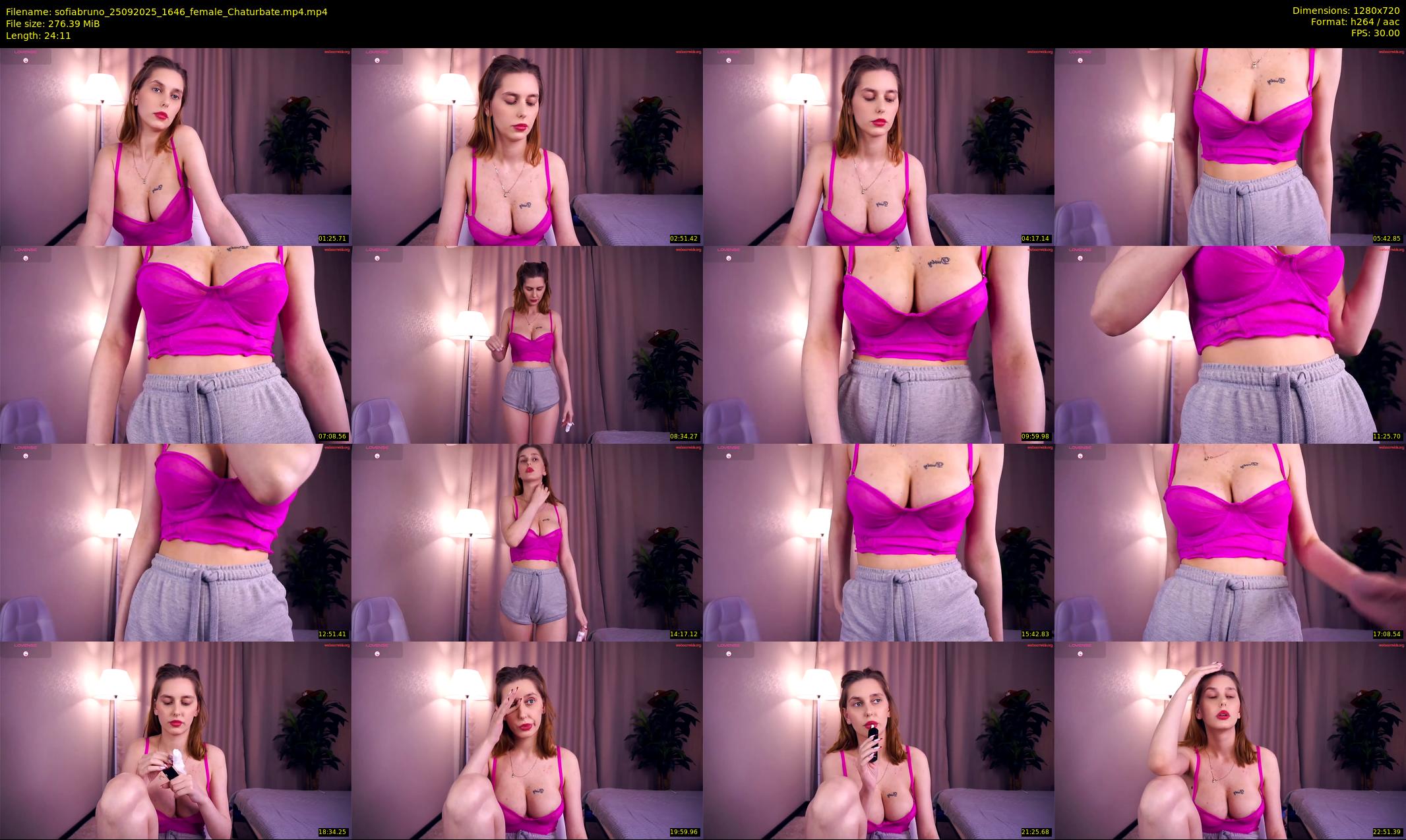 sofiabruno — 25 minute Chaturbate female cam show recording, 720p, Sep 25, 2025