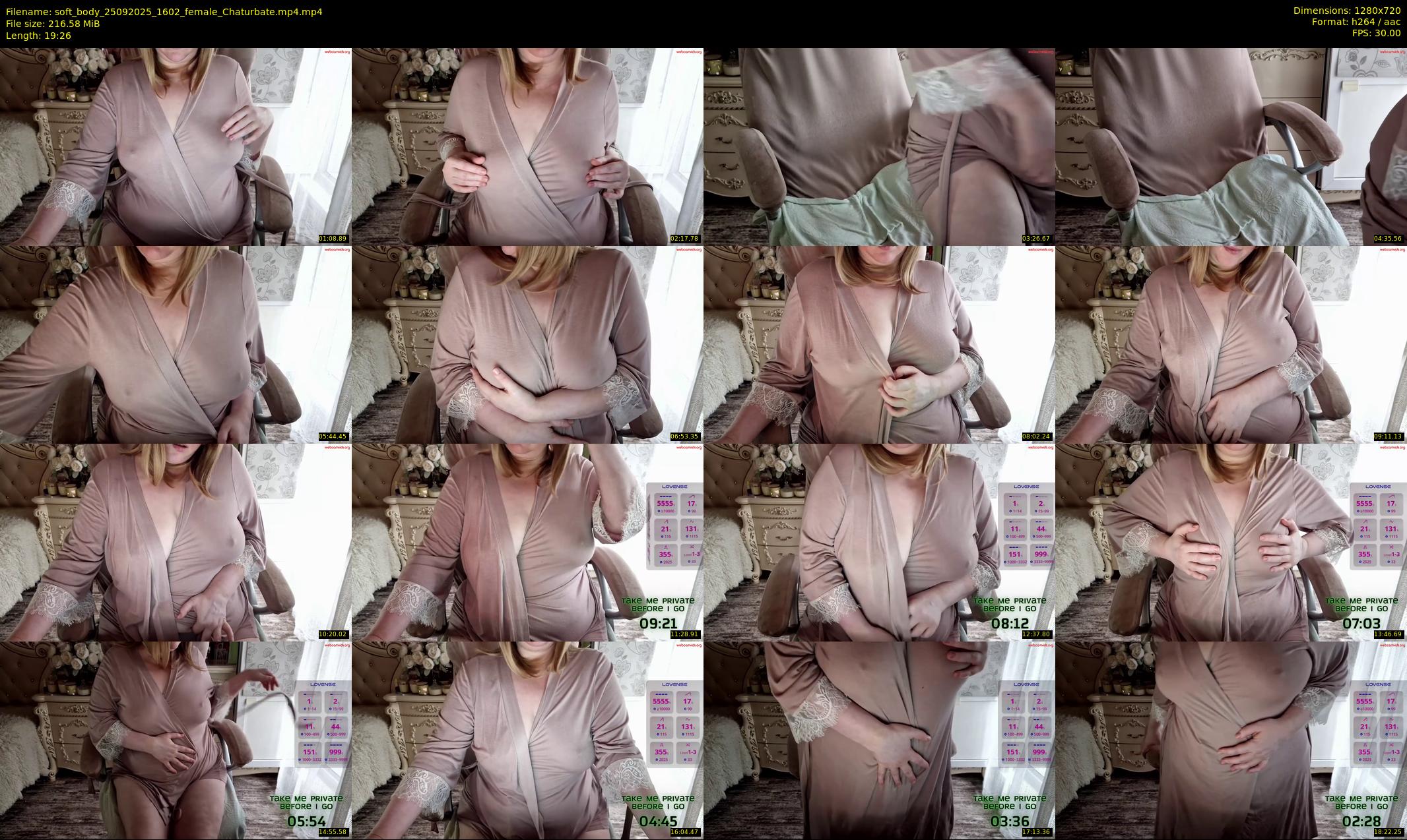 soft_body — 20 minute Chaturbate female cam show recording, 720p, Sep 25, 2025