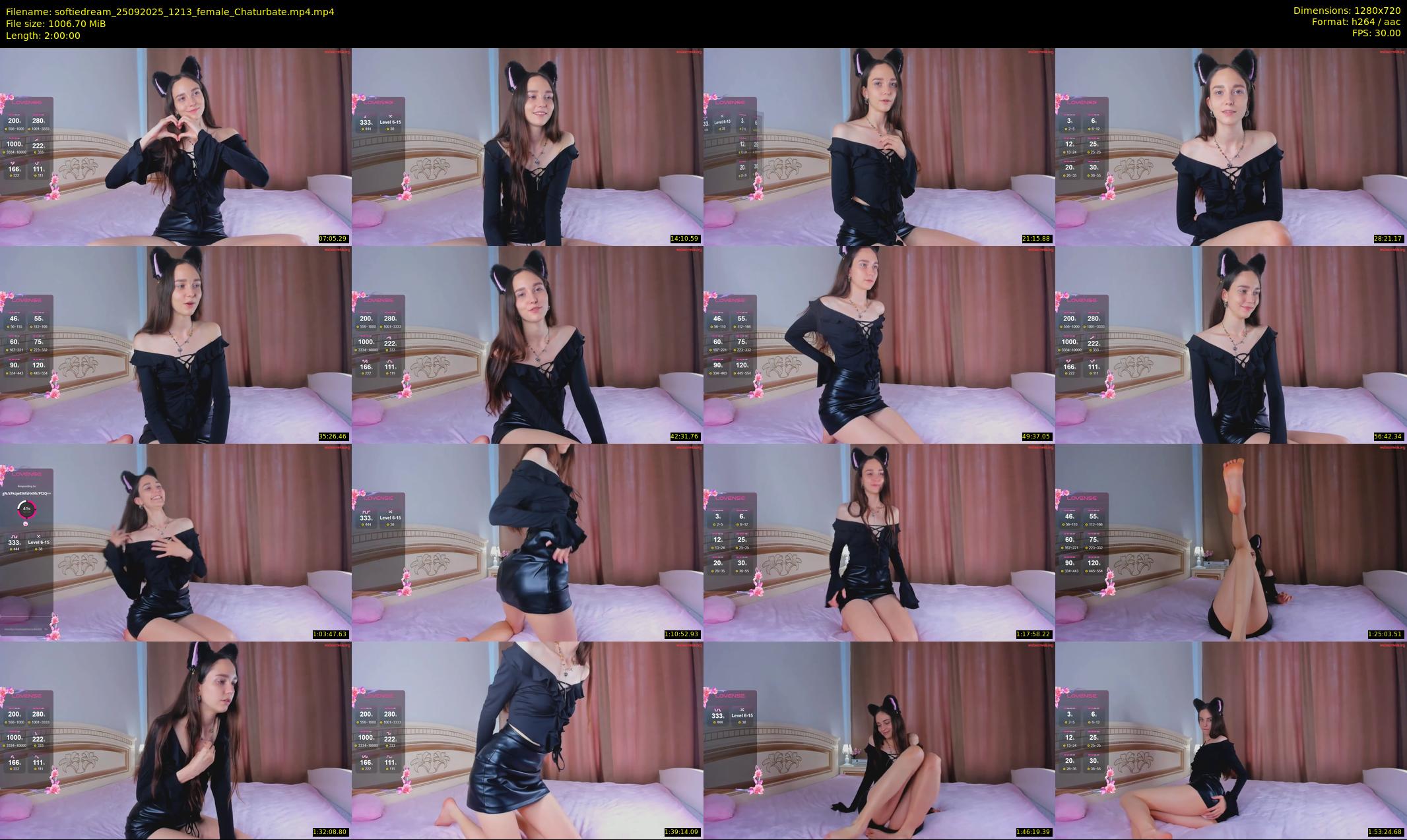 softiedream — 120 minute Chaturbate female cam show recording, 720p, Sep 25, 2025