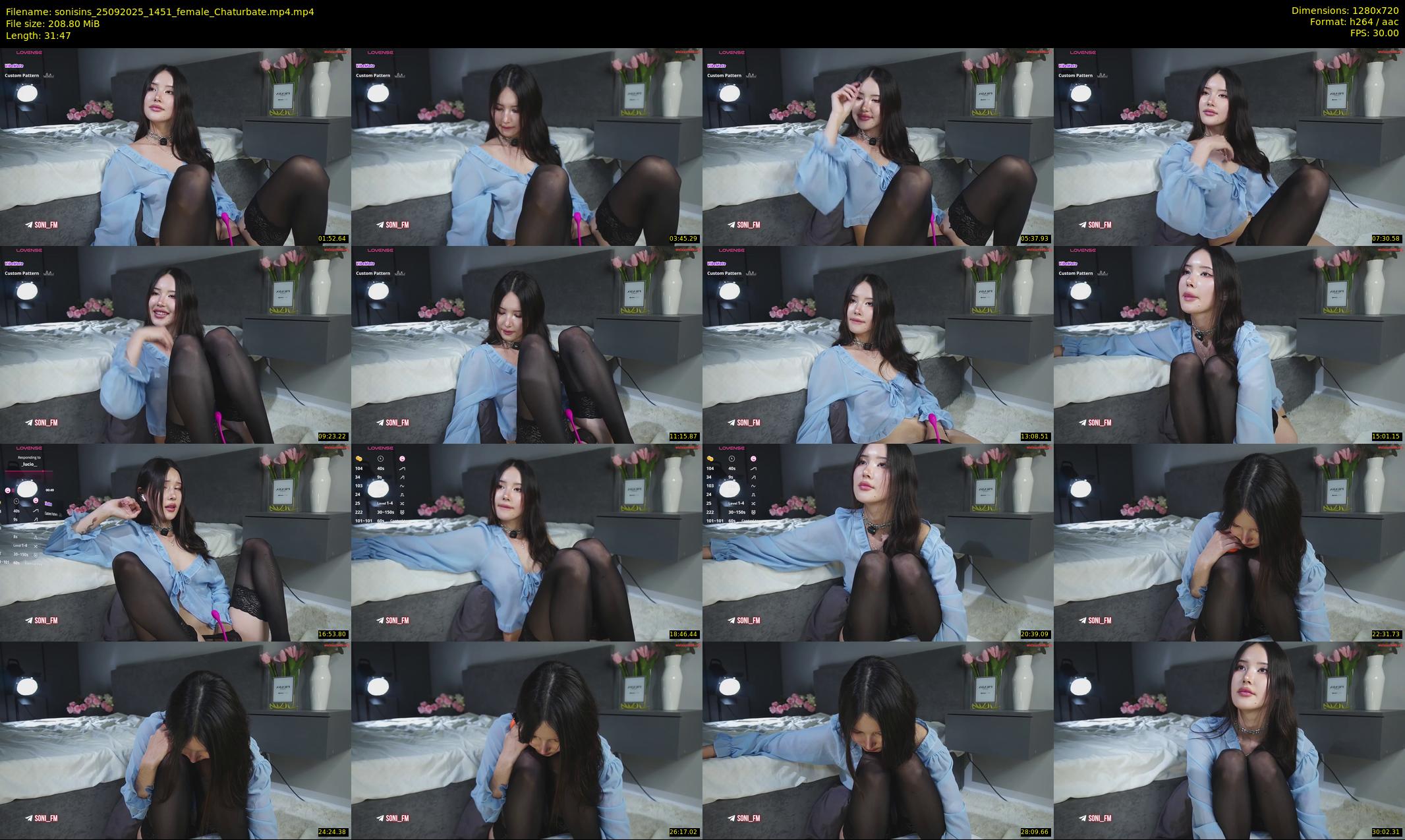 sonisins — 32 minute Chaturbate female cam show recording, 720p, Sep 25, 2025