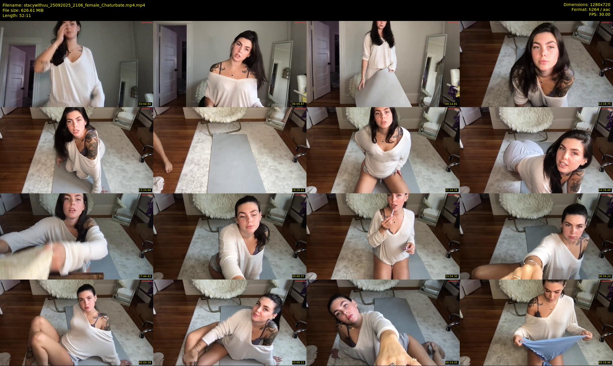 stacywithuu — 53 minute Chaturbate female cam show recording, 720p, Sep 25, 2025