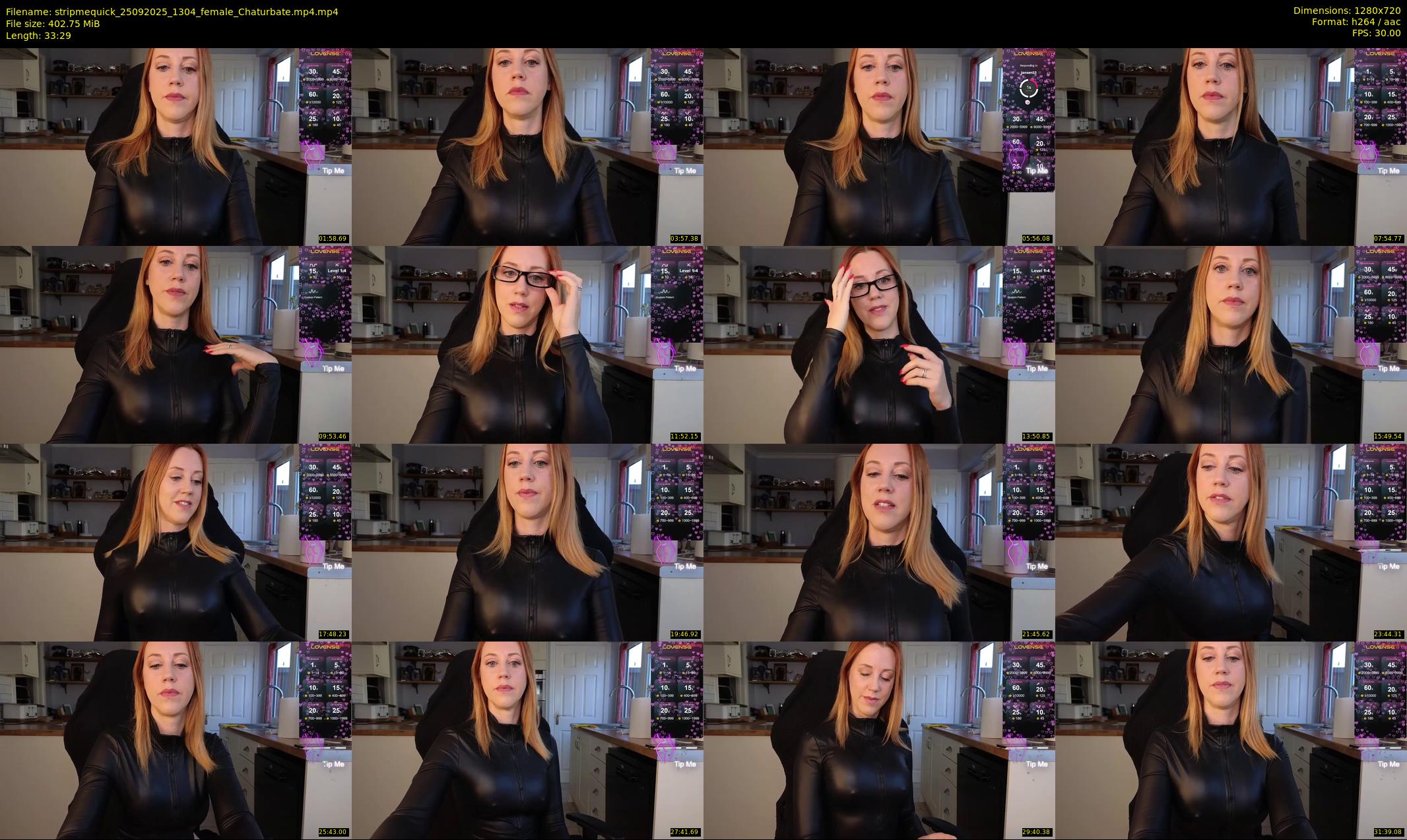 stripmequick — 34 minute Chaturbate female cam show recording, 720p, Sep 25, 2025