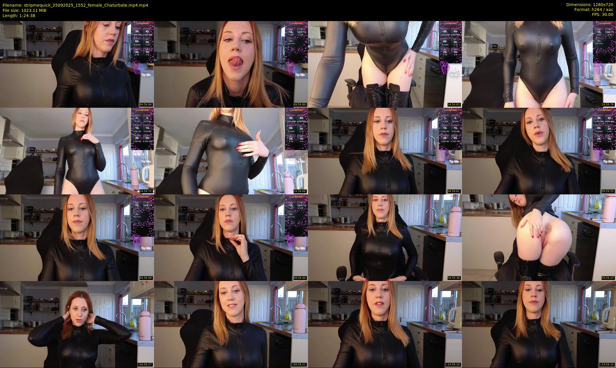 stripmequick — 85 minute Chaturbate female cam show recording, 720p, Sep 25, 2025