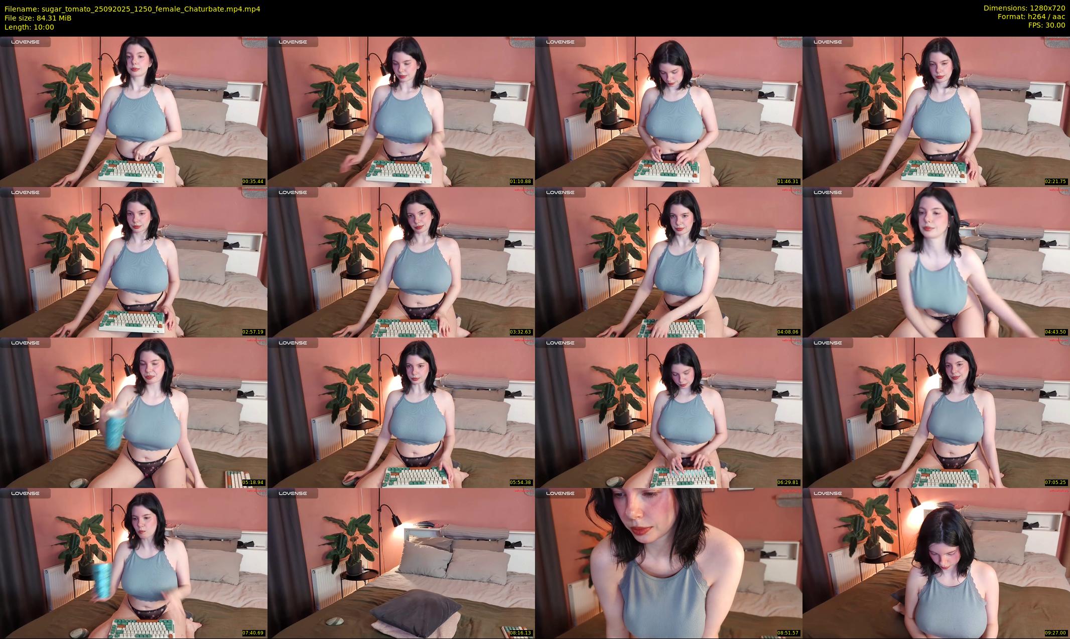 sugar_tomato — 10 minute Chaturbate female cam show recording, 720p, Sep 25, 2025