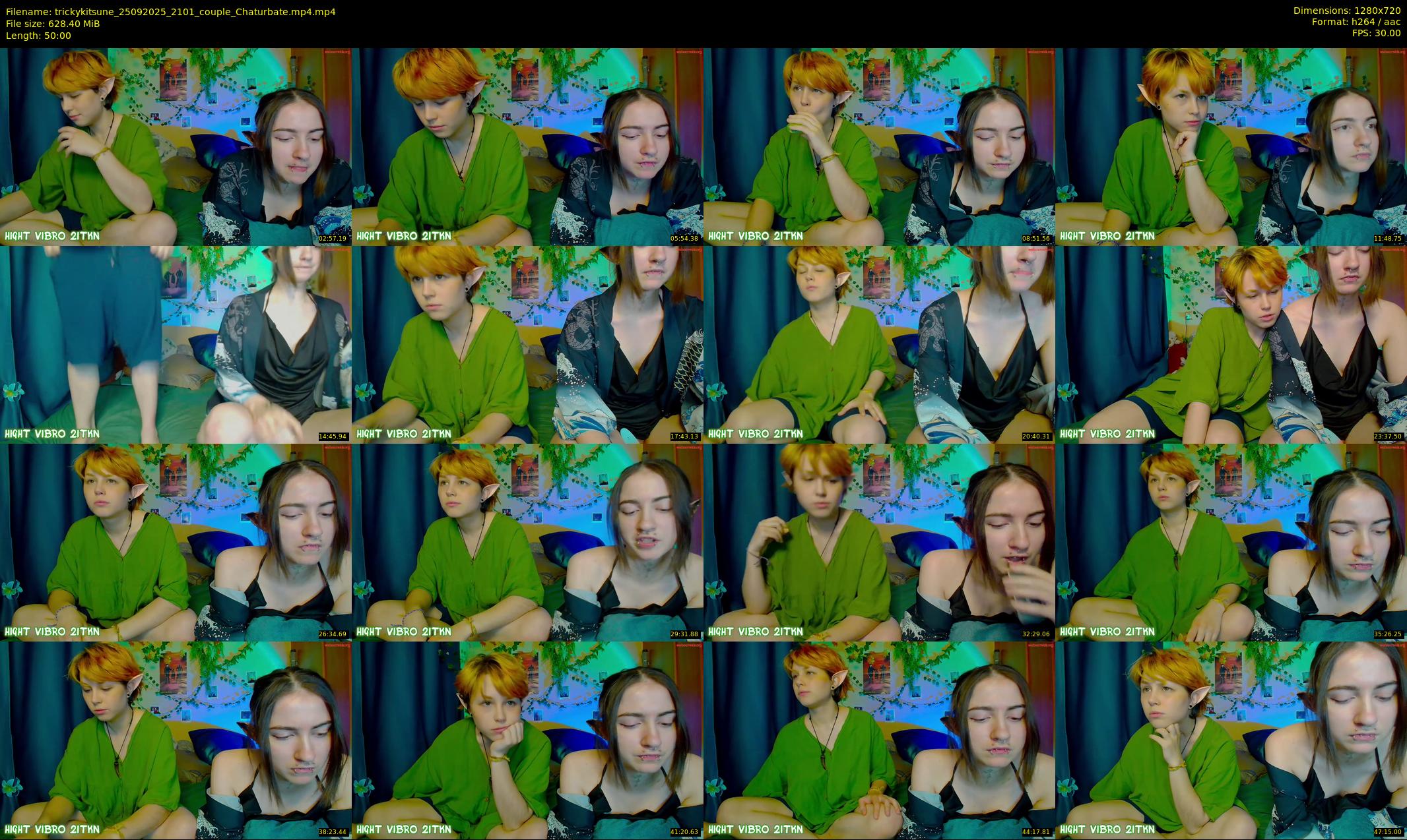 trickykitsune — 50 minute Chaturbate female cam show recording, 720p, Sep 25, 2025