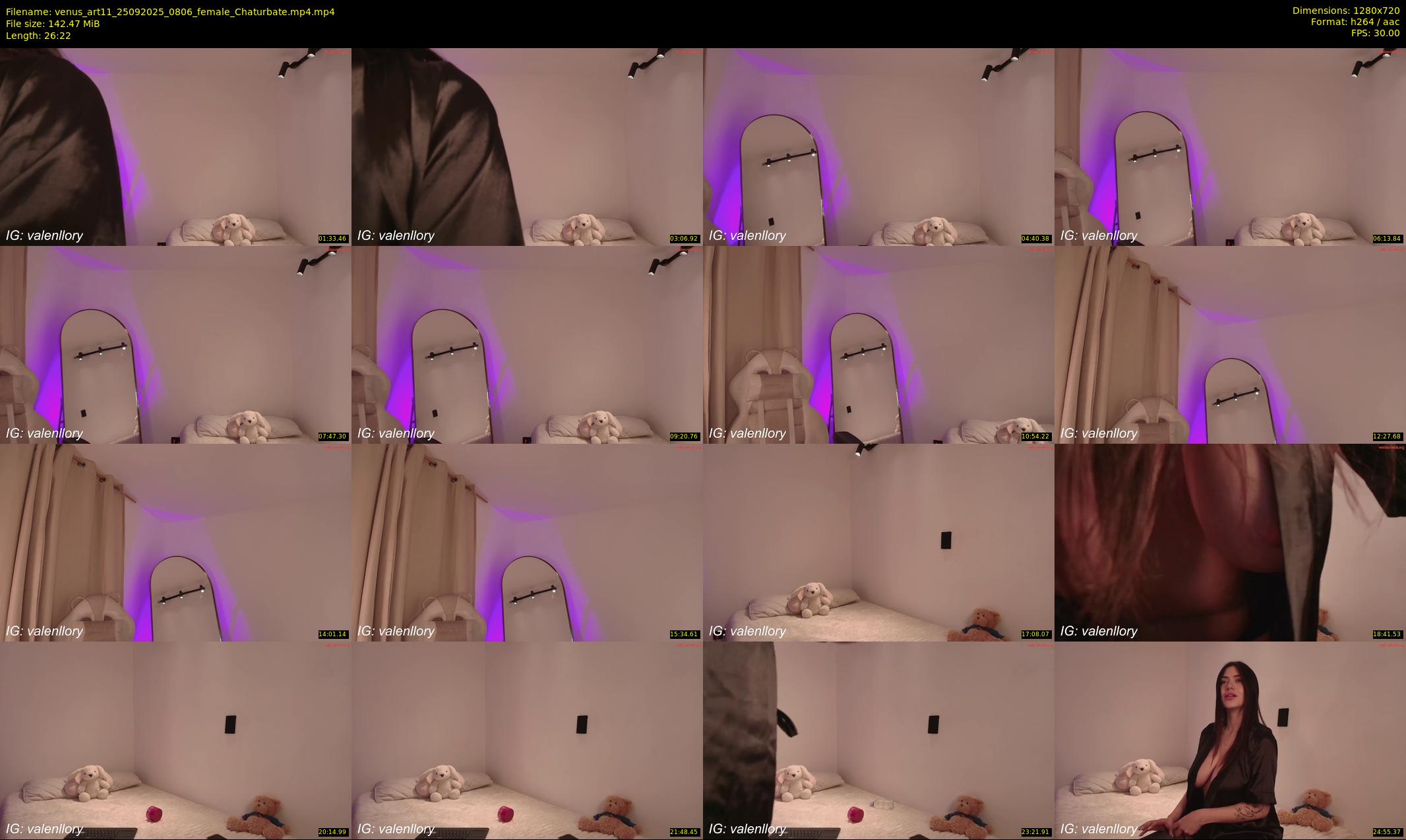 venus_art11 — 27 minute Chaturbate female cam show recording, 720p, Sep 25, 2025