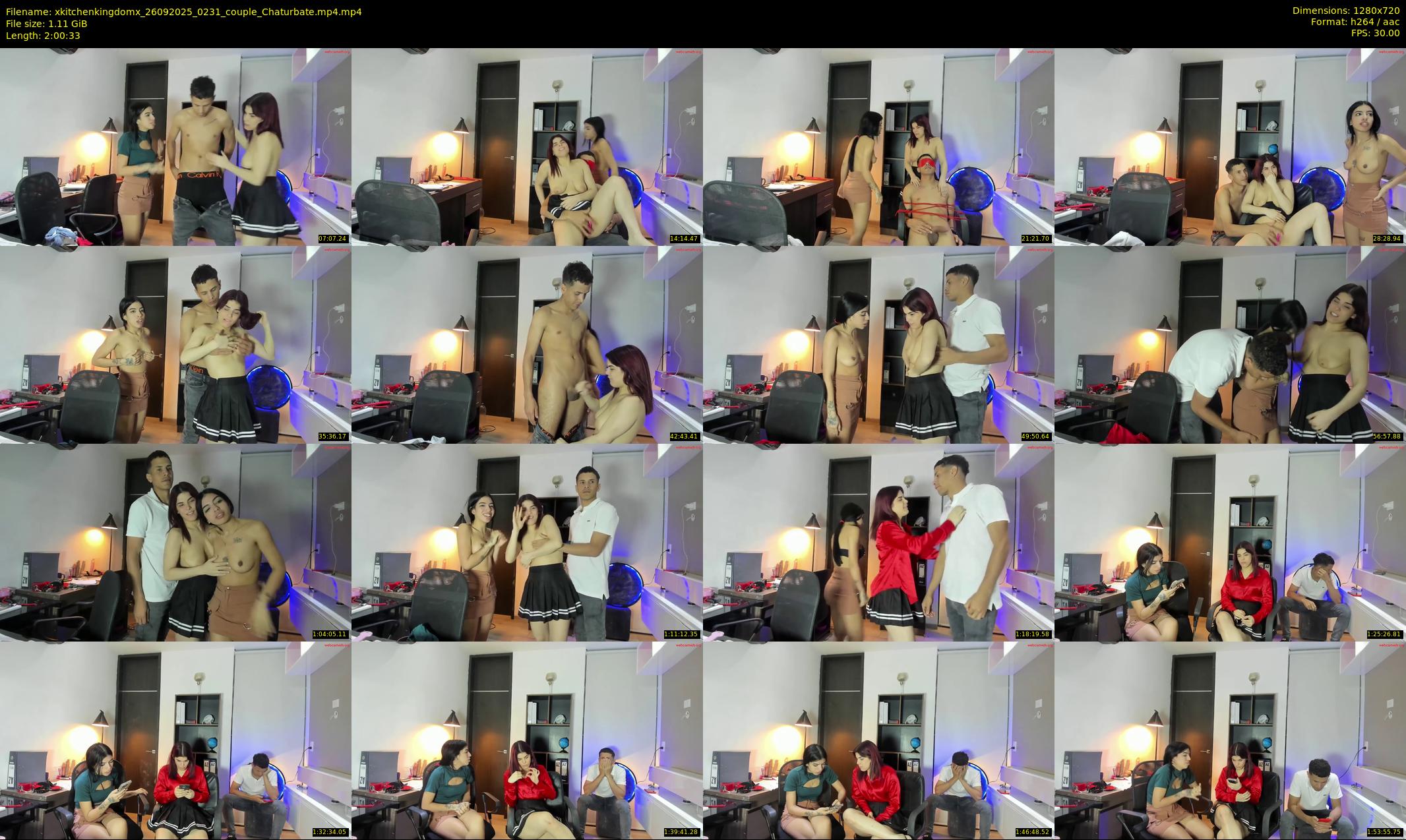 xkitchenkingdomx — 121 minute Chaturbate couple cam show recording, 720p, Sep 26, 2025
