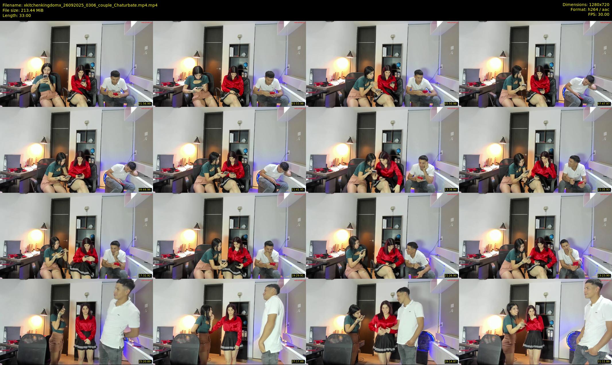 xkitchenkingdomx — 33 minute Chaturbate couple cam show recording, 720p, Sep 26, 2025