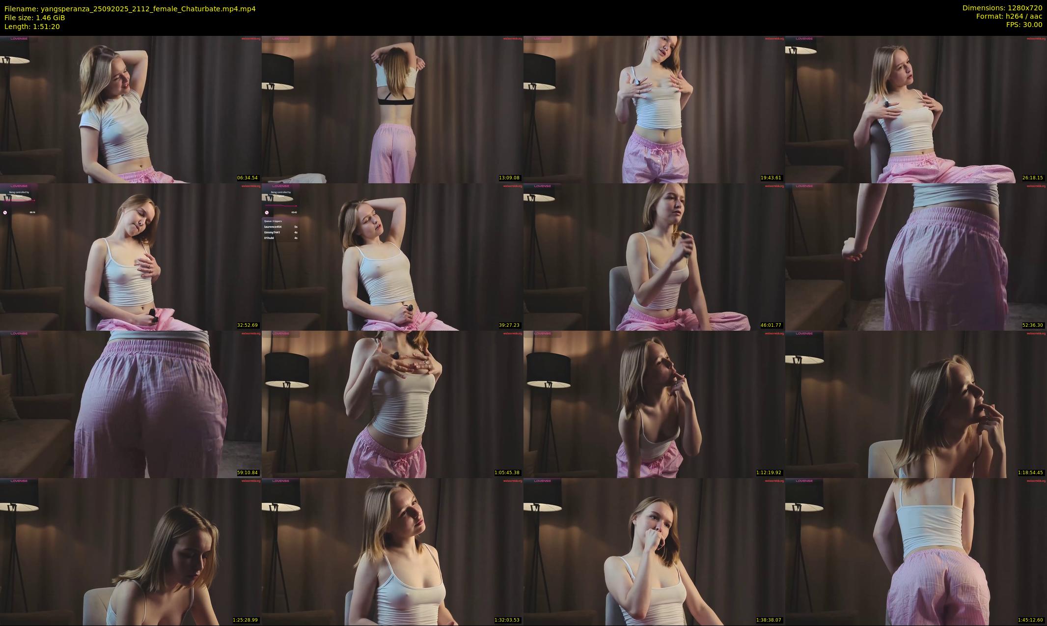 yangsperanza — 112 minute Chaturbate female cam show recording, 720p, Sep 25, 2025