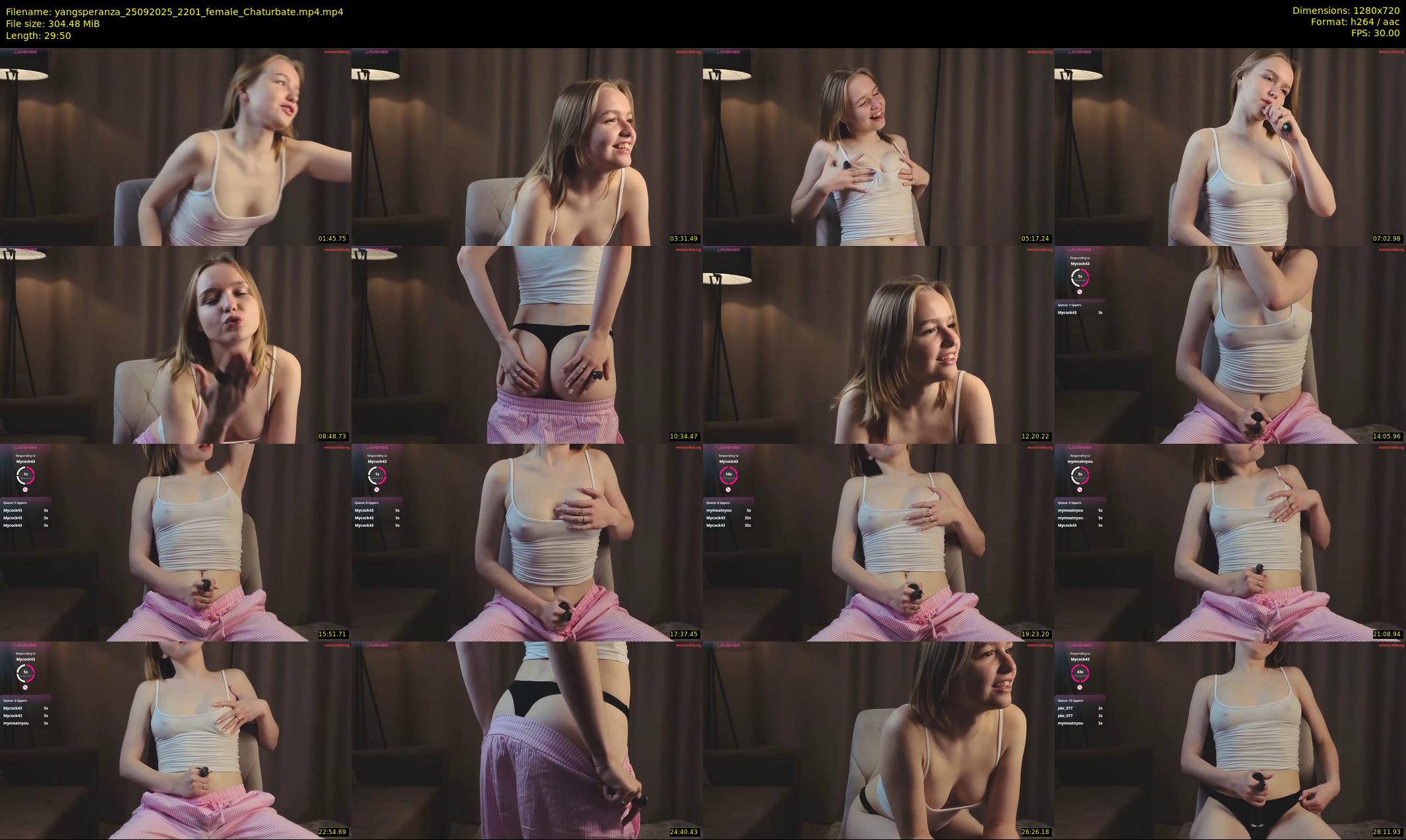 yangsperanza — 30 minute Chaturbate female cam show recording, 720p, Sep 25, 2025