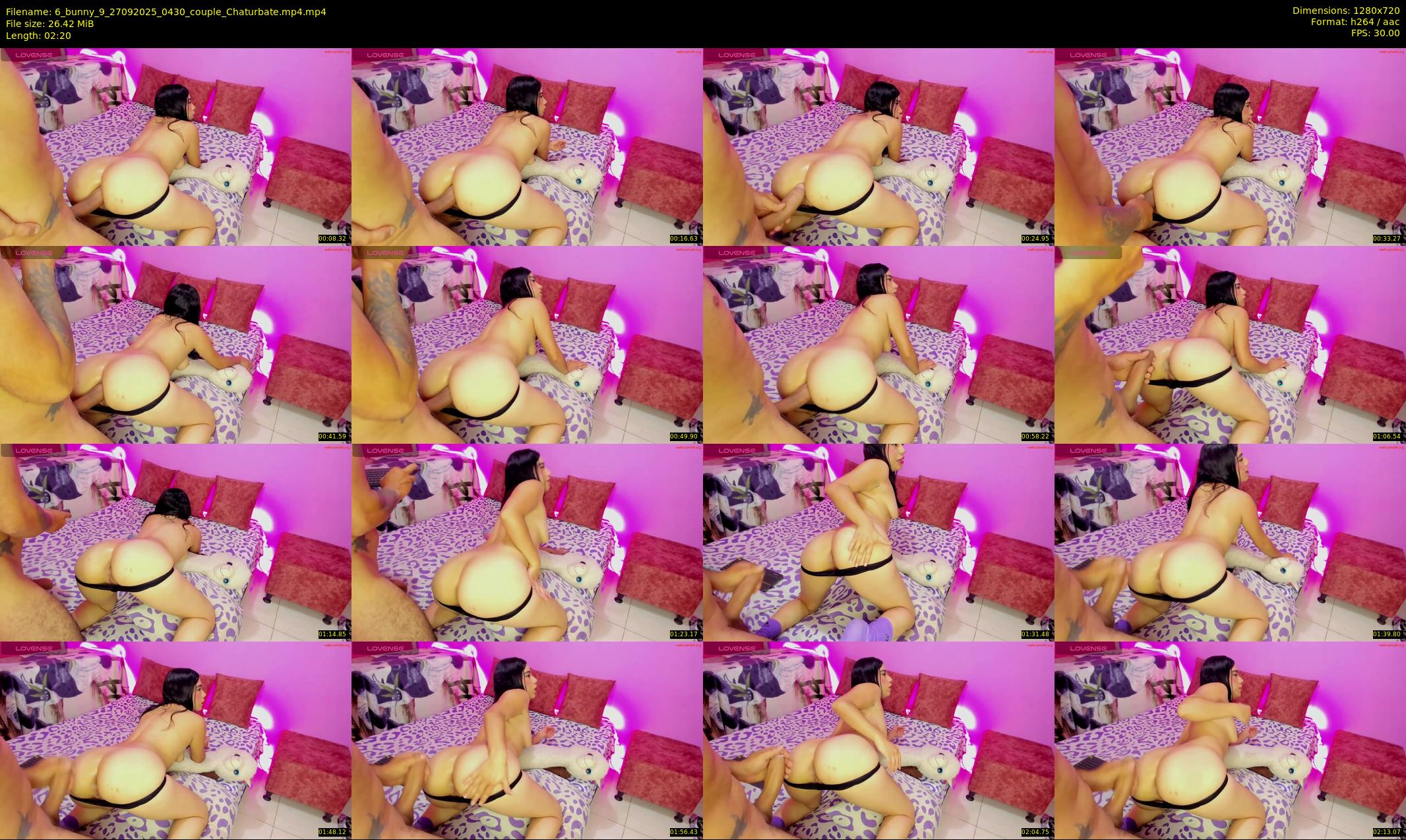 6_bunny_9 — 3 minute Chaturbate couple cam show recording, 720p, Sep 27, 2025