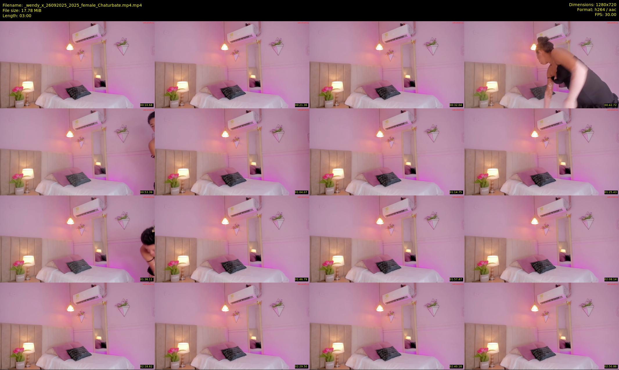 _wendy_x — 3 minute Chaturbate female cam show recording, 720p, Sep 26, 2025