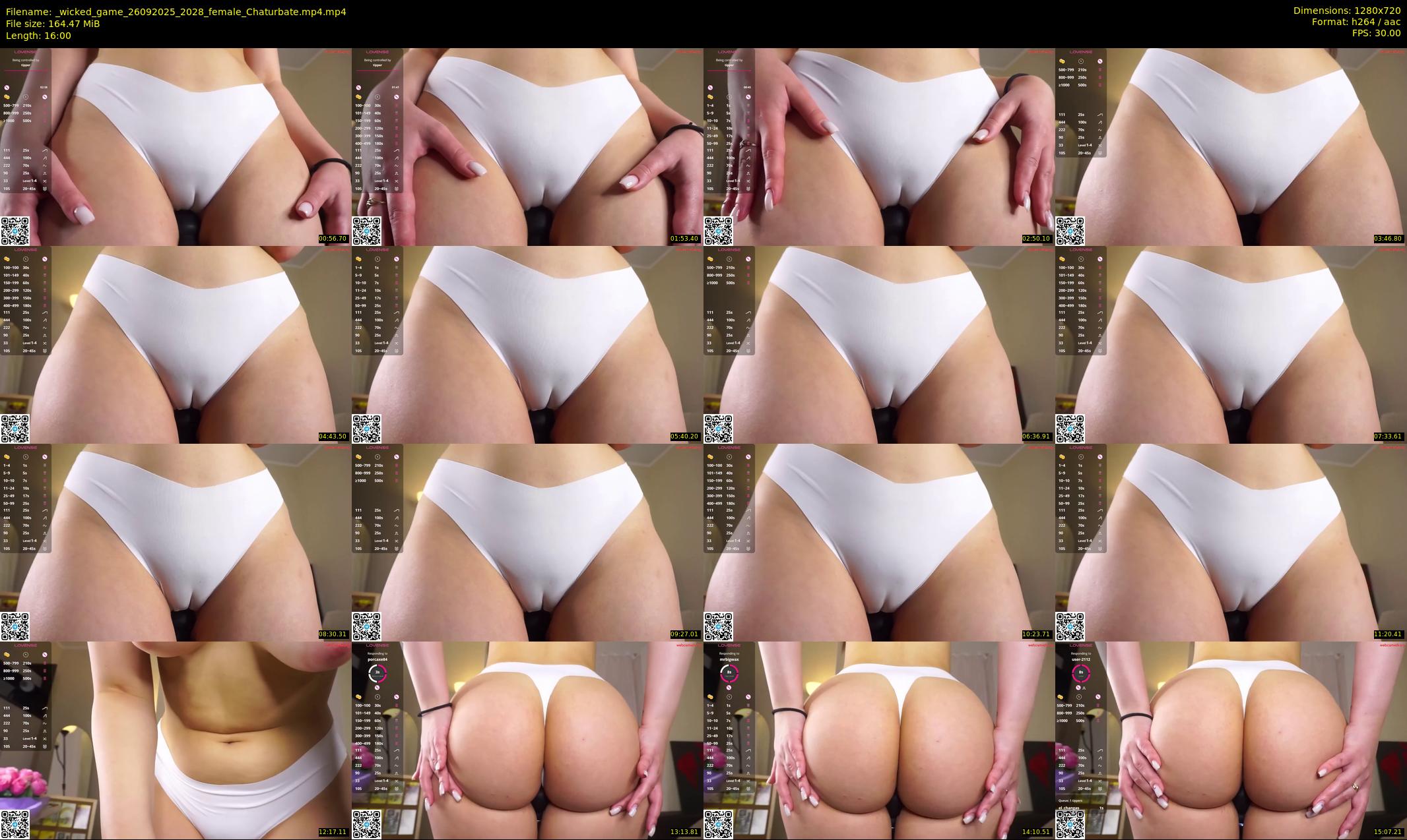 _wicked_game — 16 minute Chaturbate female cam show recording, 720p, Sep 26, 2025