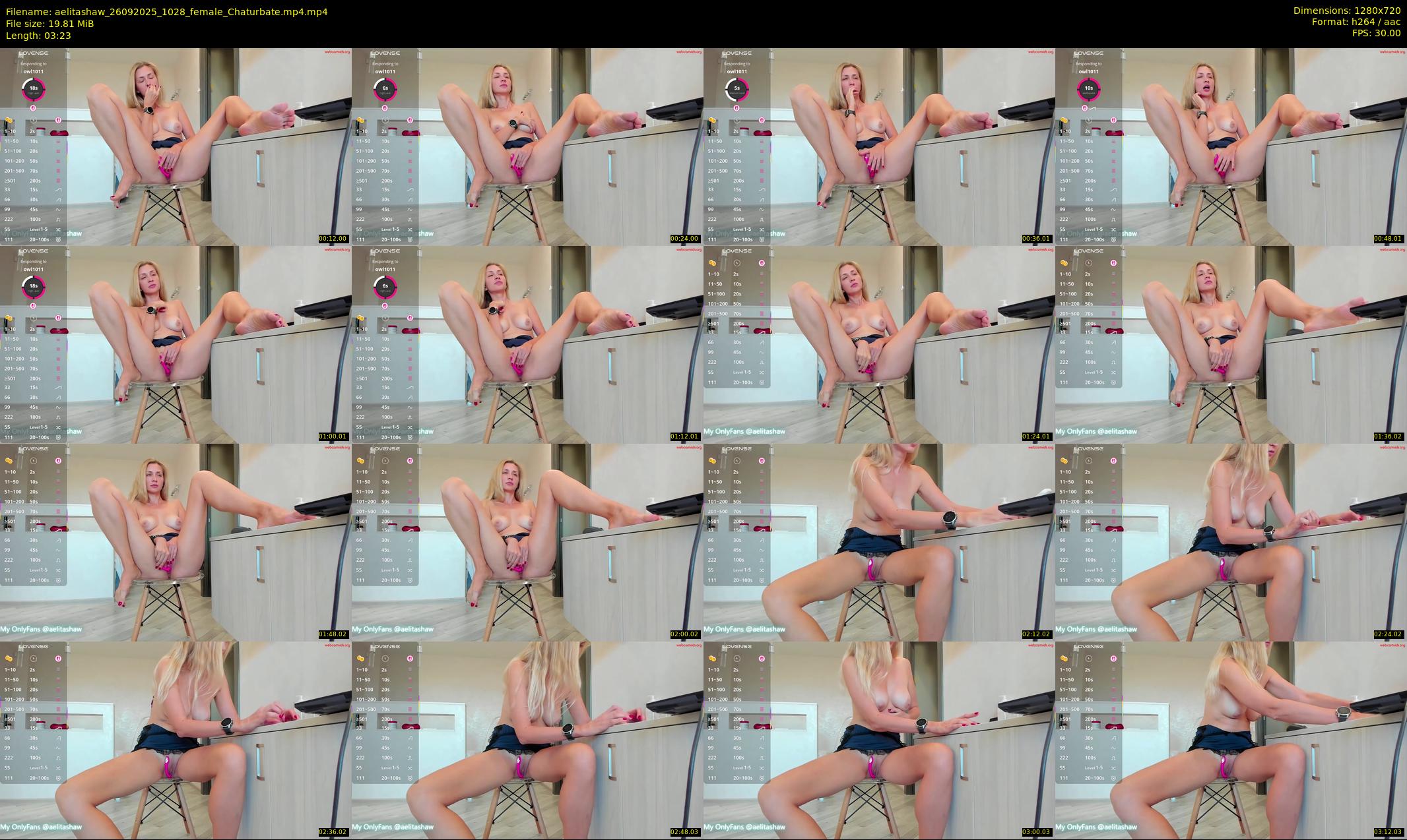 aelitashaw — 4 minute Chaturbate female cam show recording, 720p, Sep 26, 2025