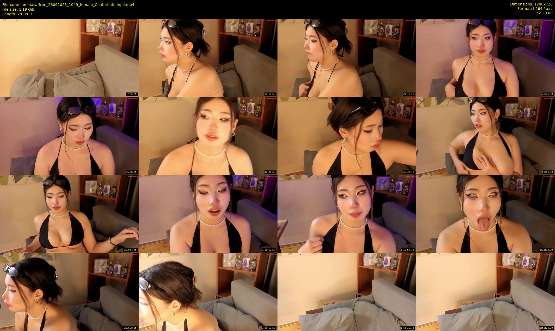 aminasaffron — 120 minute Chaturbate female cam show recording, 720p, Sep 26, 2025