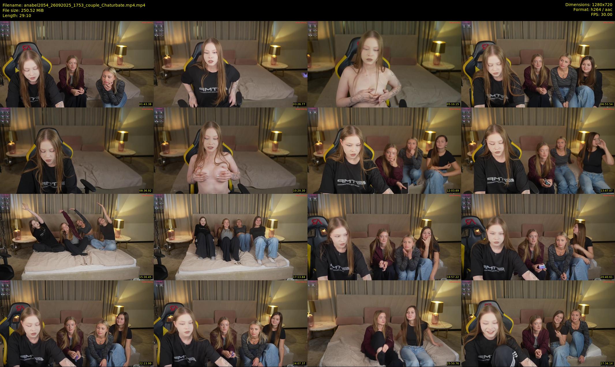 anabel2054 — 30 minute Chaturbate female cam show recording, 720p, Sep 26, 2025