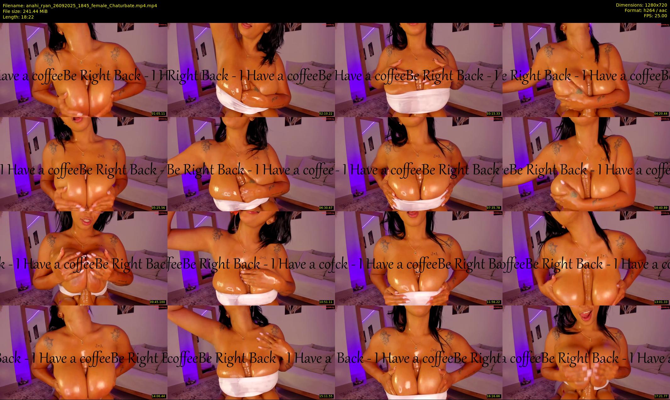 anahi_ryan — 19 minute Chaturbate female cam show recording, 720p, Sep 26, 2025