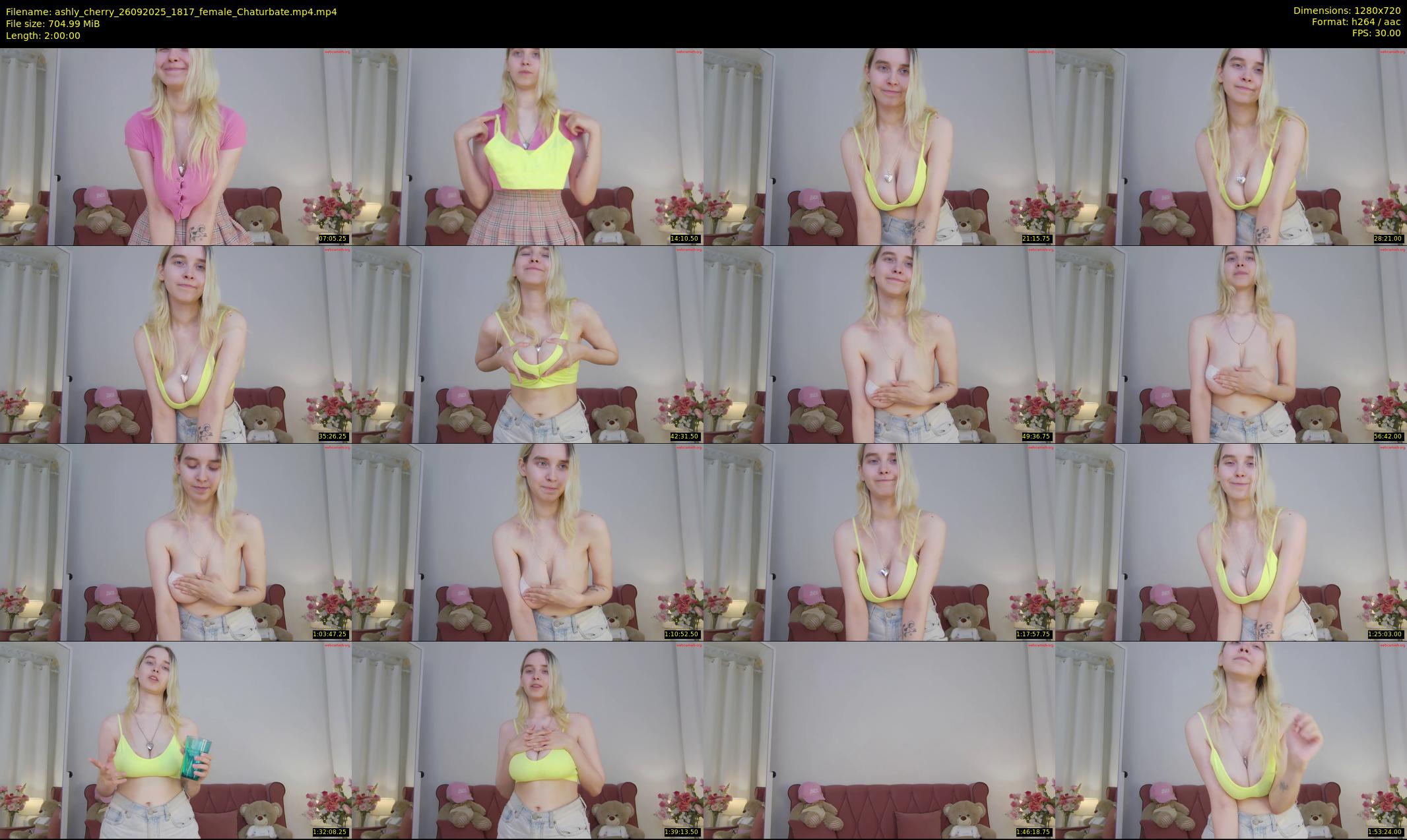 ashly_cherry — 120 minute Chaturbate female cam show recording, 720p, Sep 26, 2025