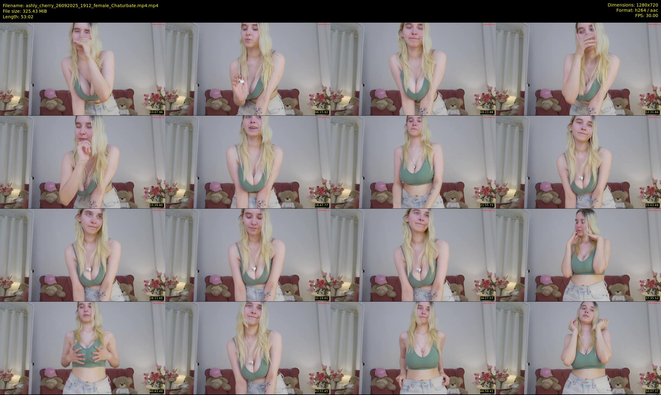 ashly_cherry — 54 minute Chaturbate female cam show recording, 720p, Sep 26, 2025