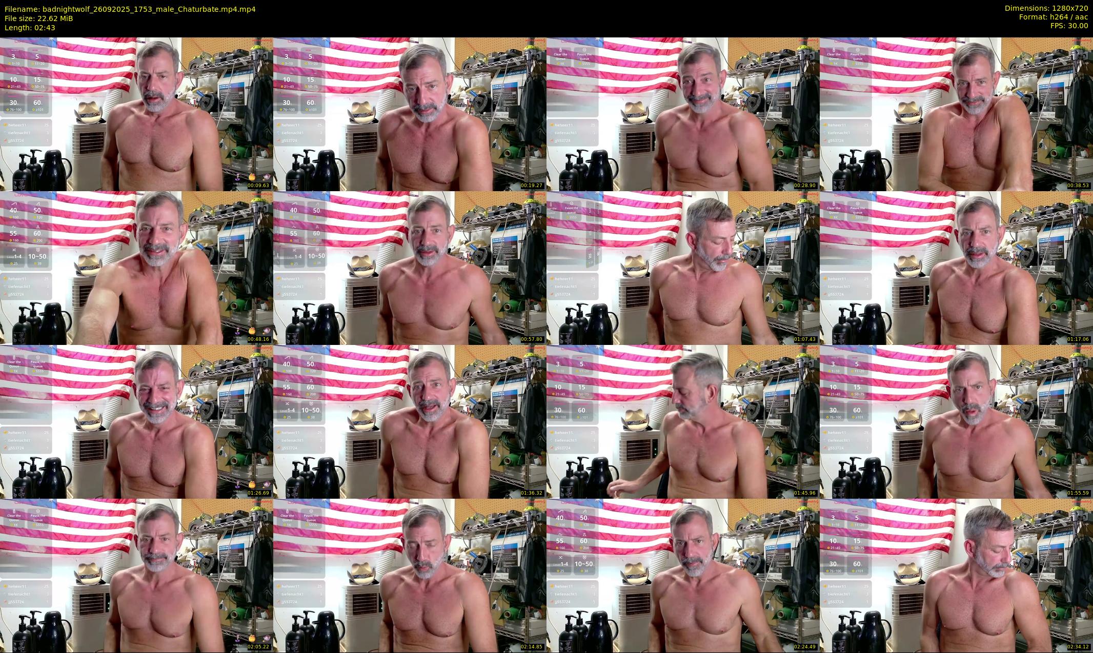 badnightwolf — 3 minute Chaturbate male cam show recording, 720p, Sep 26, 2025