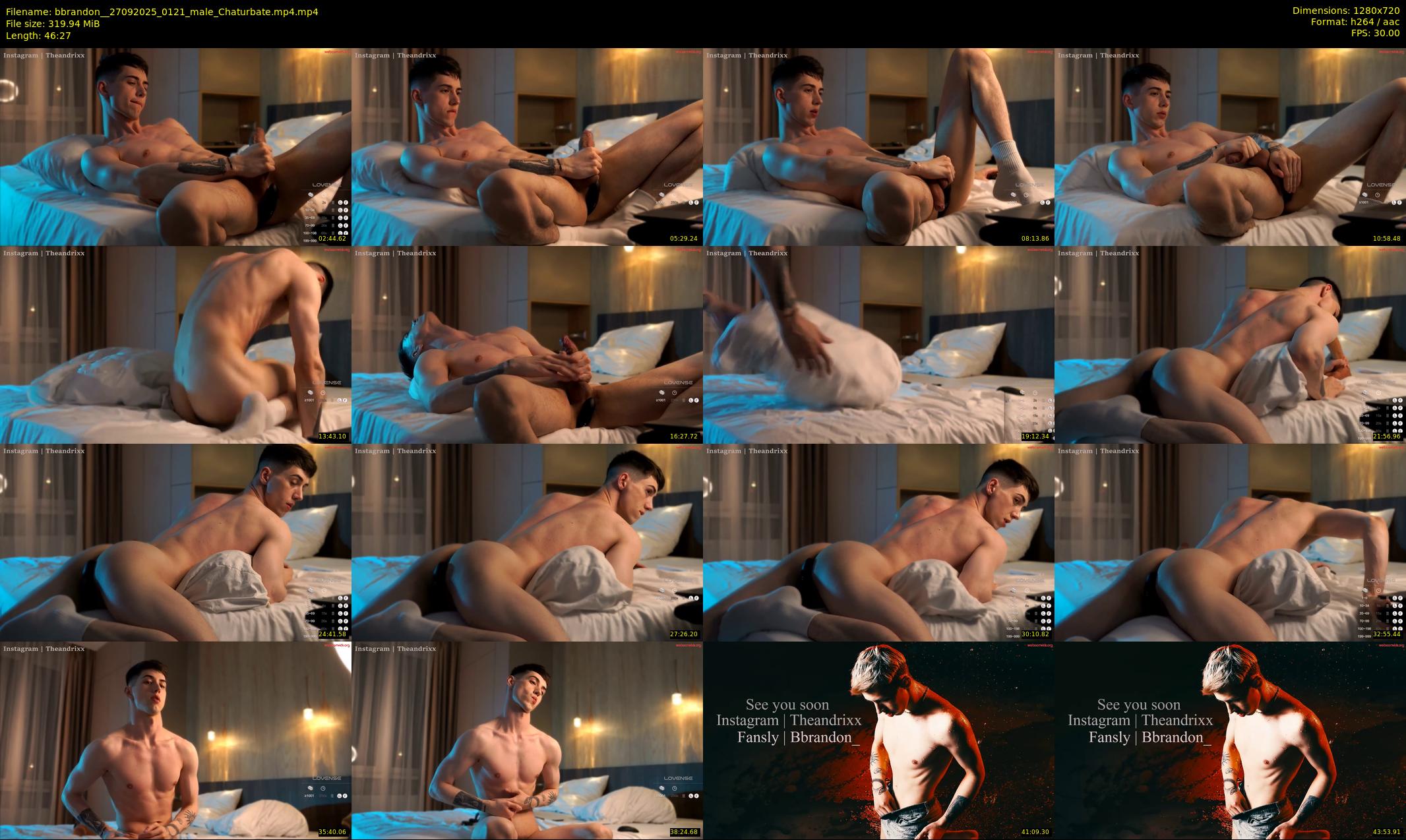 bbrandon_ — 47 minute Chaturbate male cam show recording, 720p, Sep 27, 2025