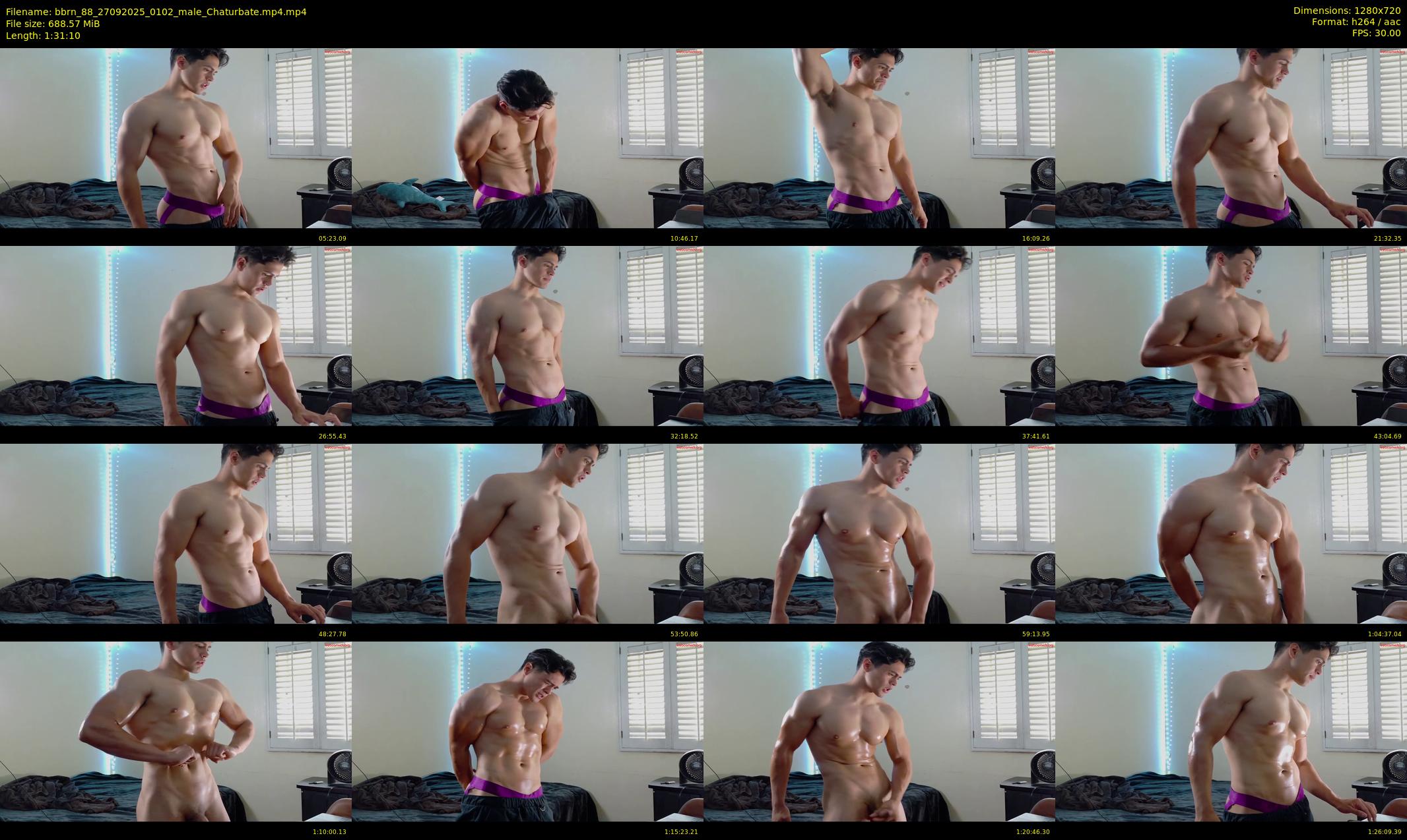 bbrn_88 — 92 minute Chaturbate male cam show recording, 720p, Sep 27, 2025