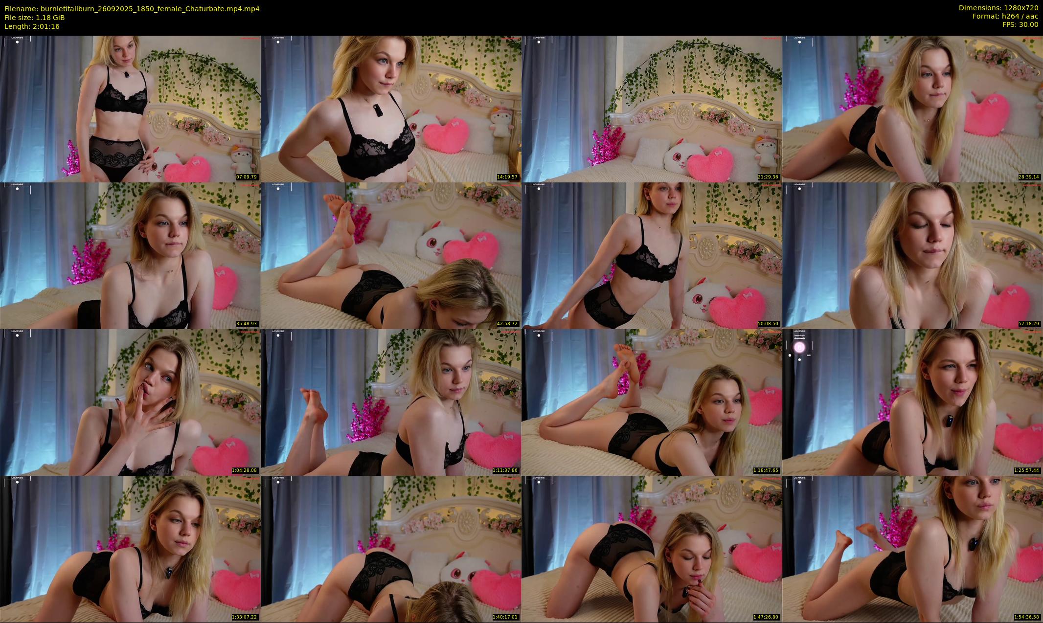 burnletitallburn — 122 minute Chaturbate female cam show recording, 720p, Sep 26, 2025
