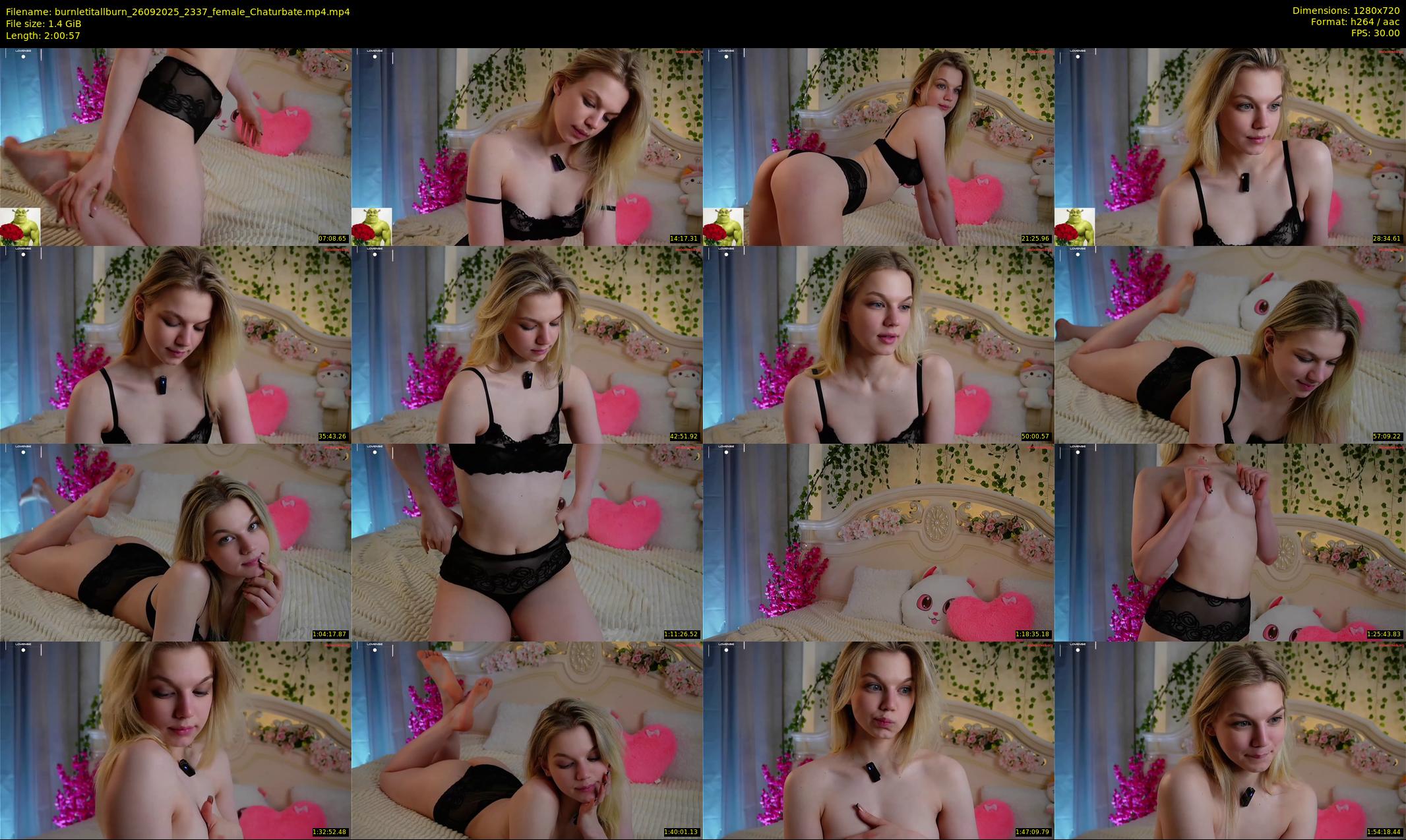 burnletitallburn — 121 minute Chaturbate female cam show recording, 720p, Sep 26, 2025