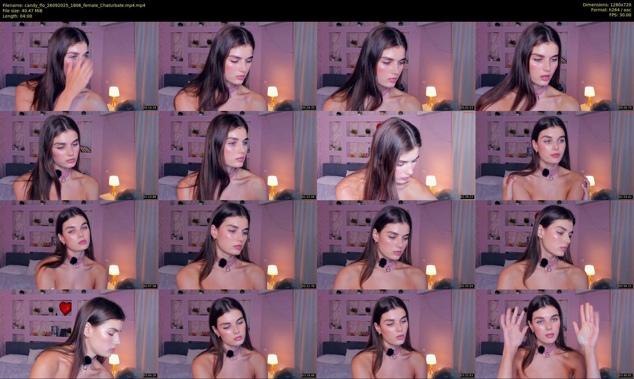 candy_flo — 4 minute Chaturbate female cam show recording, 720p, Sep 26, 2025