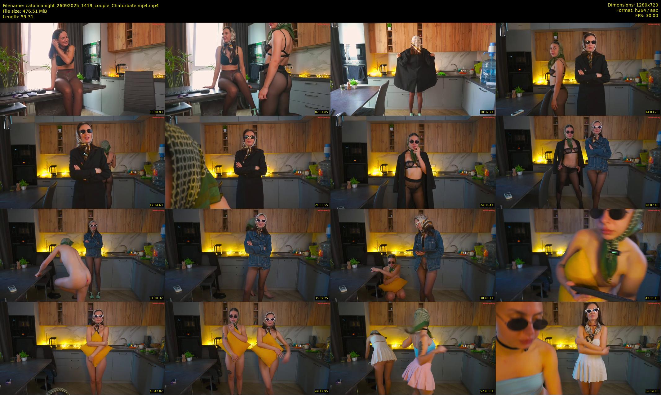 catolinanight — 60 minute Chaturbate couple cam show recording, 720p, Sep 26, 2025