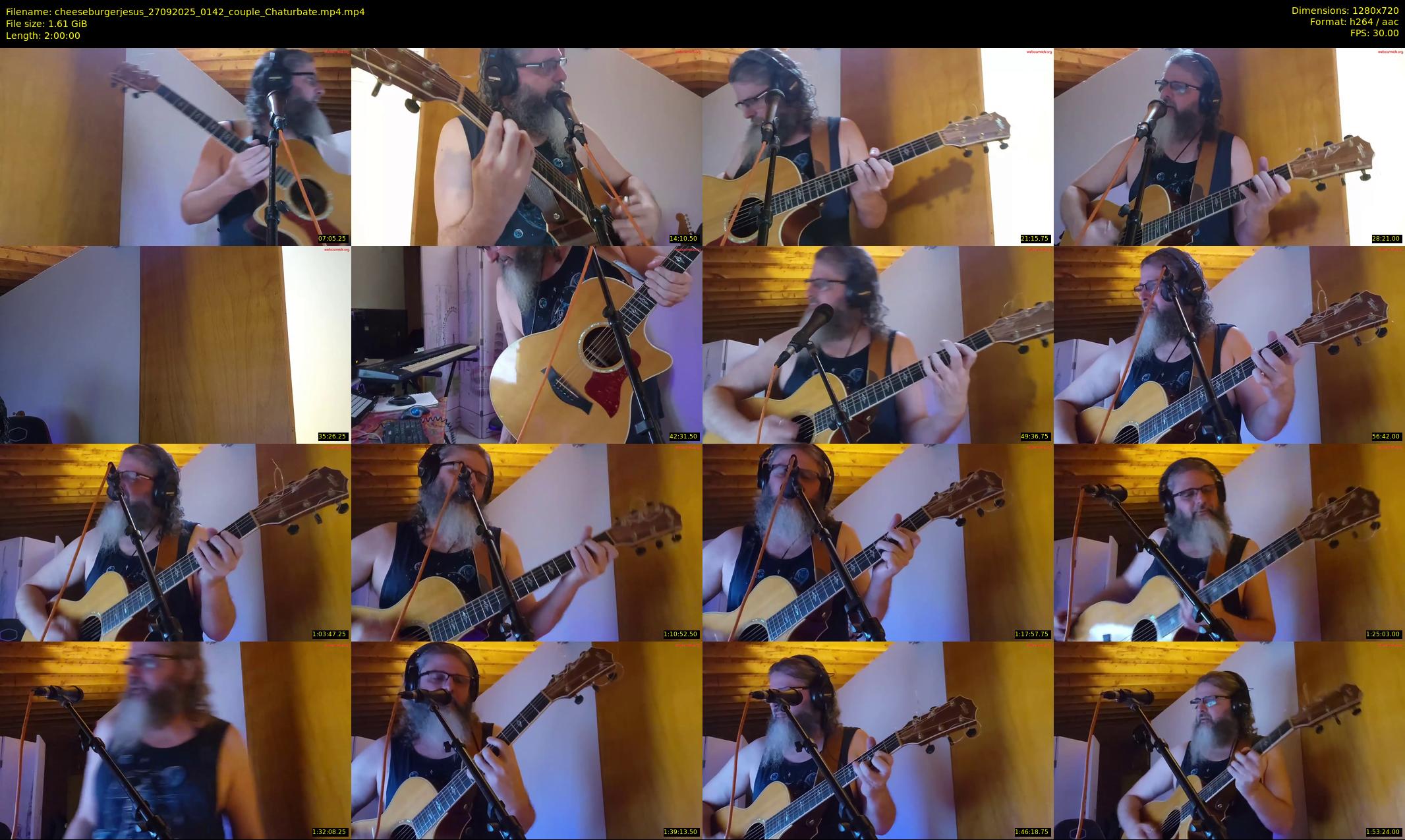 cheeseburgerjesus — 120 minute Chaturbate couple cam show recording, 720p, Sep 27, 2025