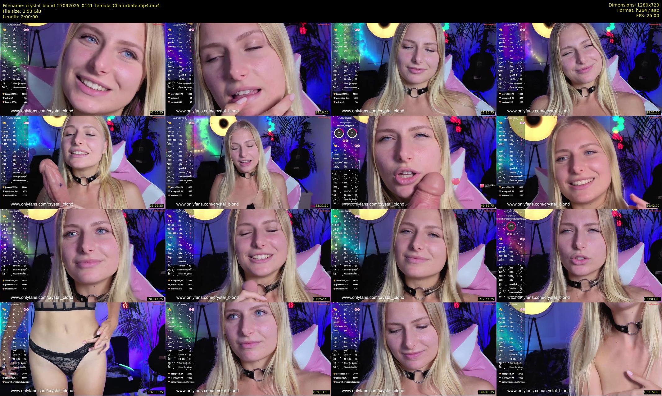 crystal_blond — 120 minute Chaturbate female cam show recording, 720p, Sep 27, 2025