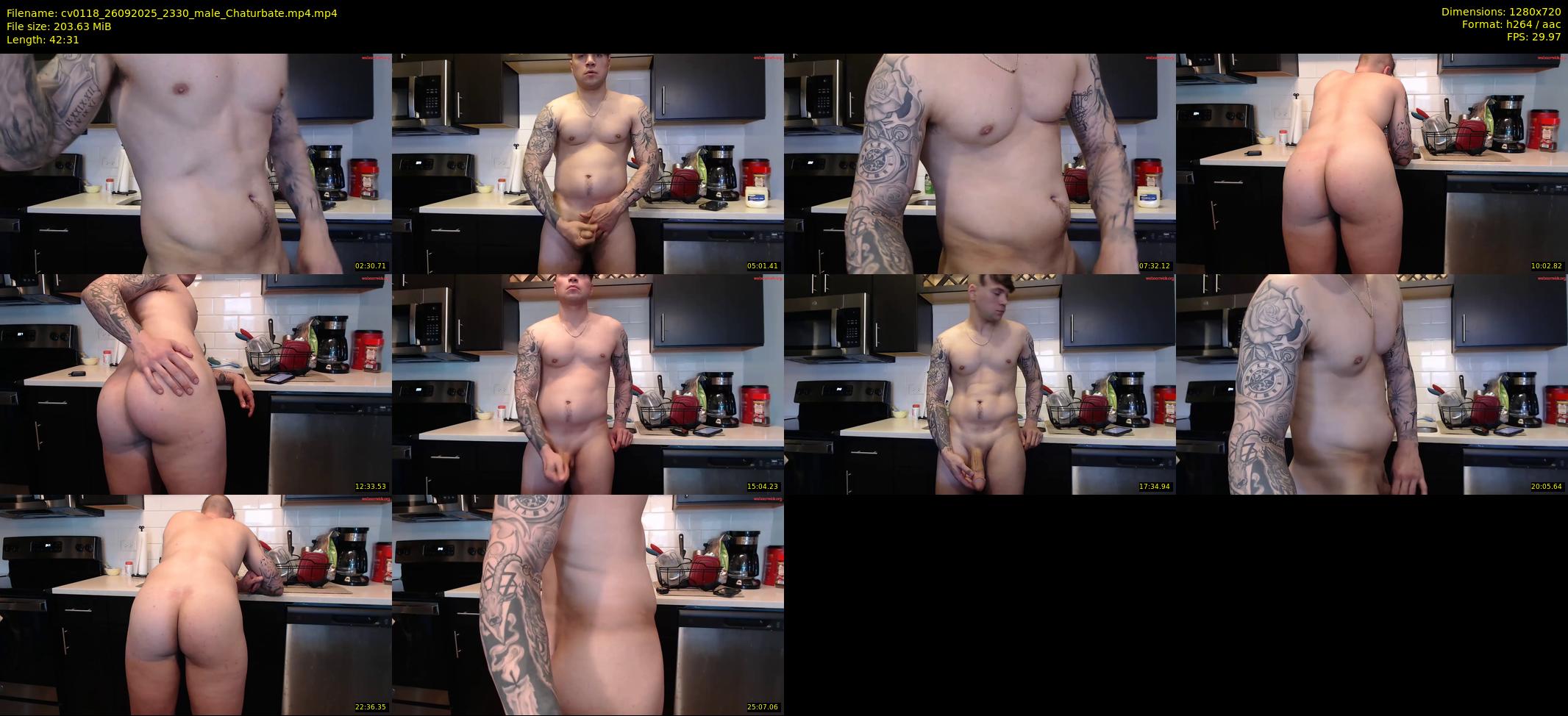 cv0118 — 43 minute Chaturbate male cam show recording, 720p, Sep 26, 2025