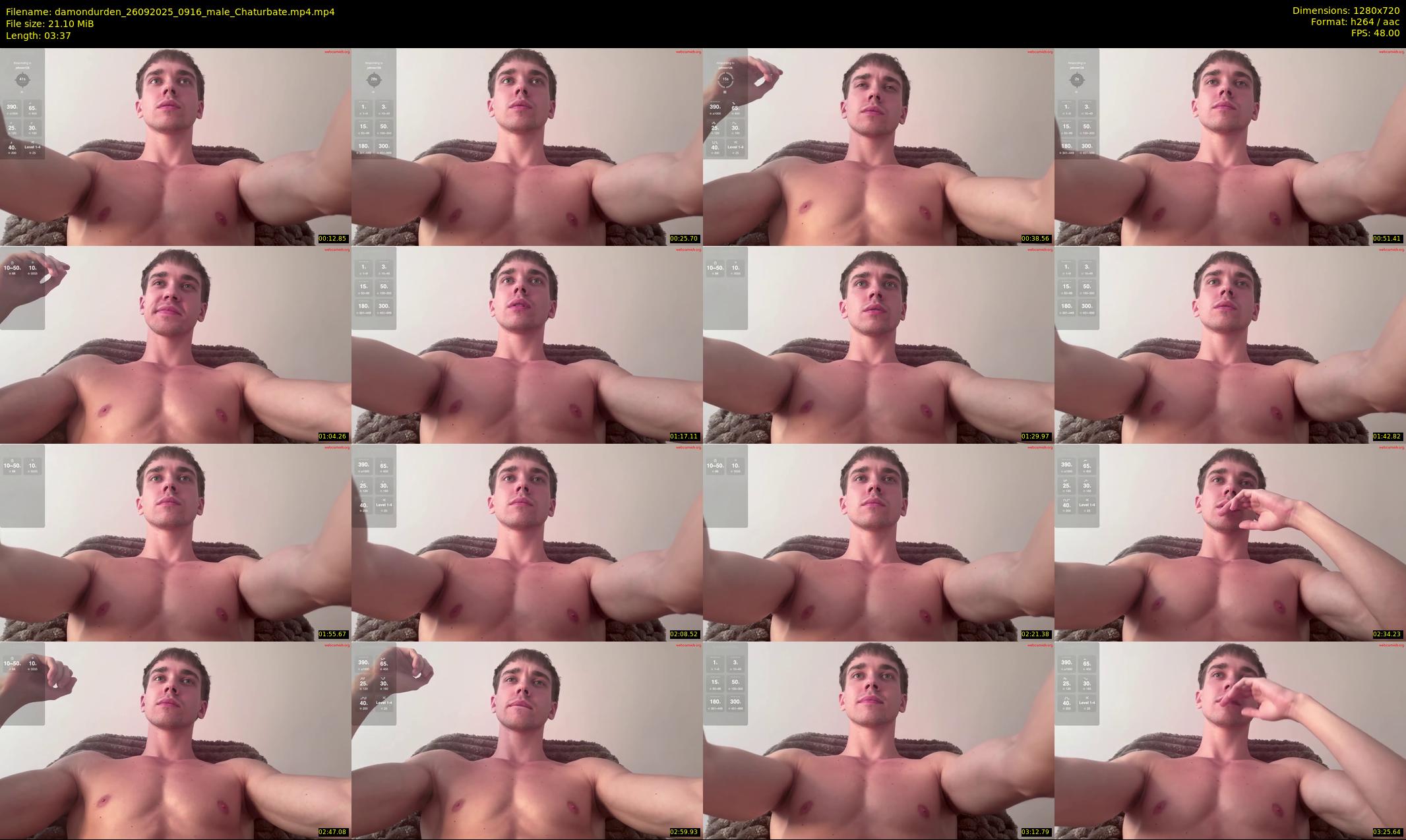 damondurden — 4 minute Chaturbate male cam show recording, 720p, Sep 26, 2025
