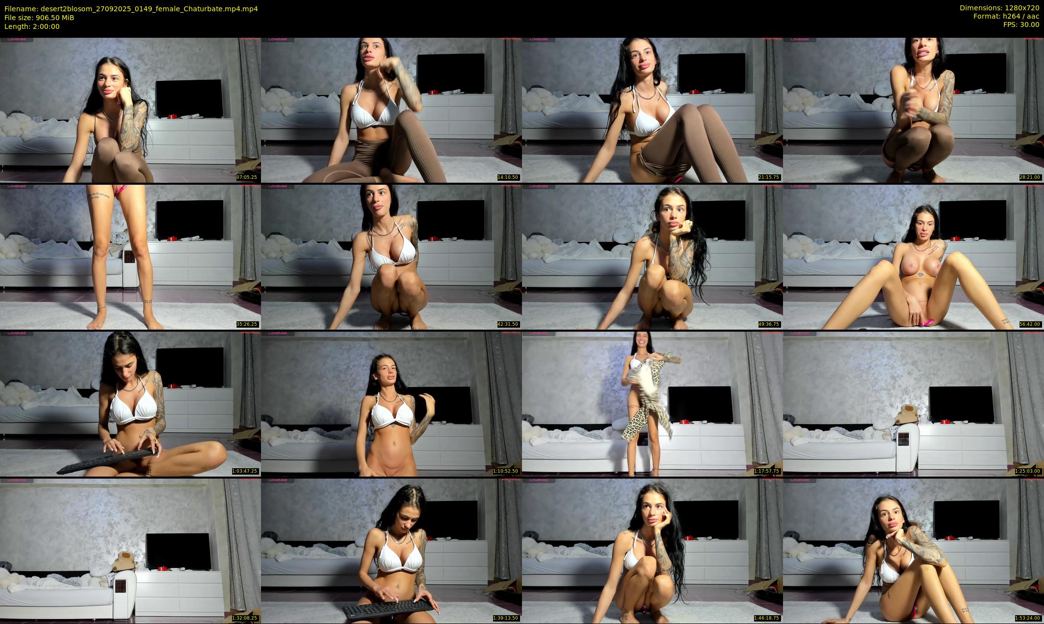 desert2blosom — 120 minute Chaturbate female cam show recording, 720p, Sep 27, 2025