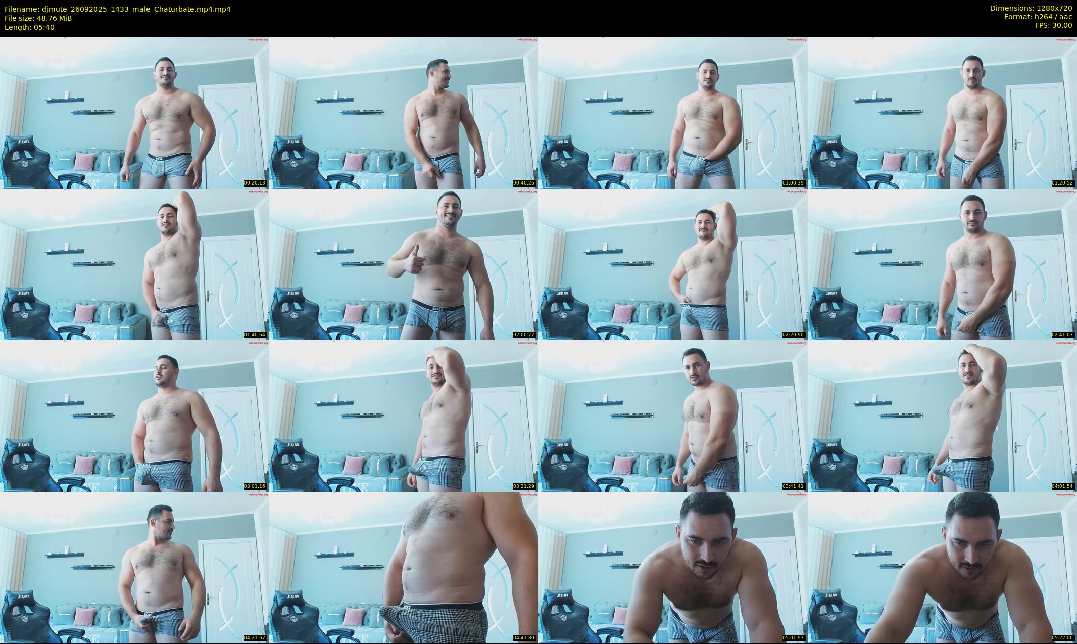 djmute — 6 minute Chaturbate male cam show recording, 720p, Sep 26, 2025