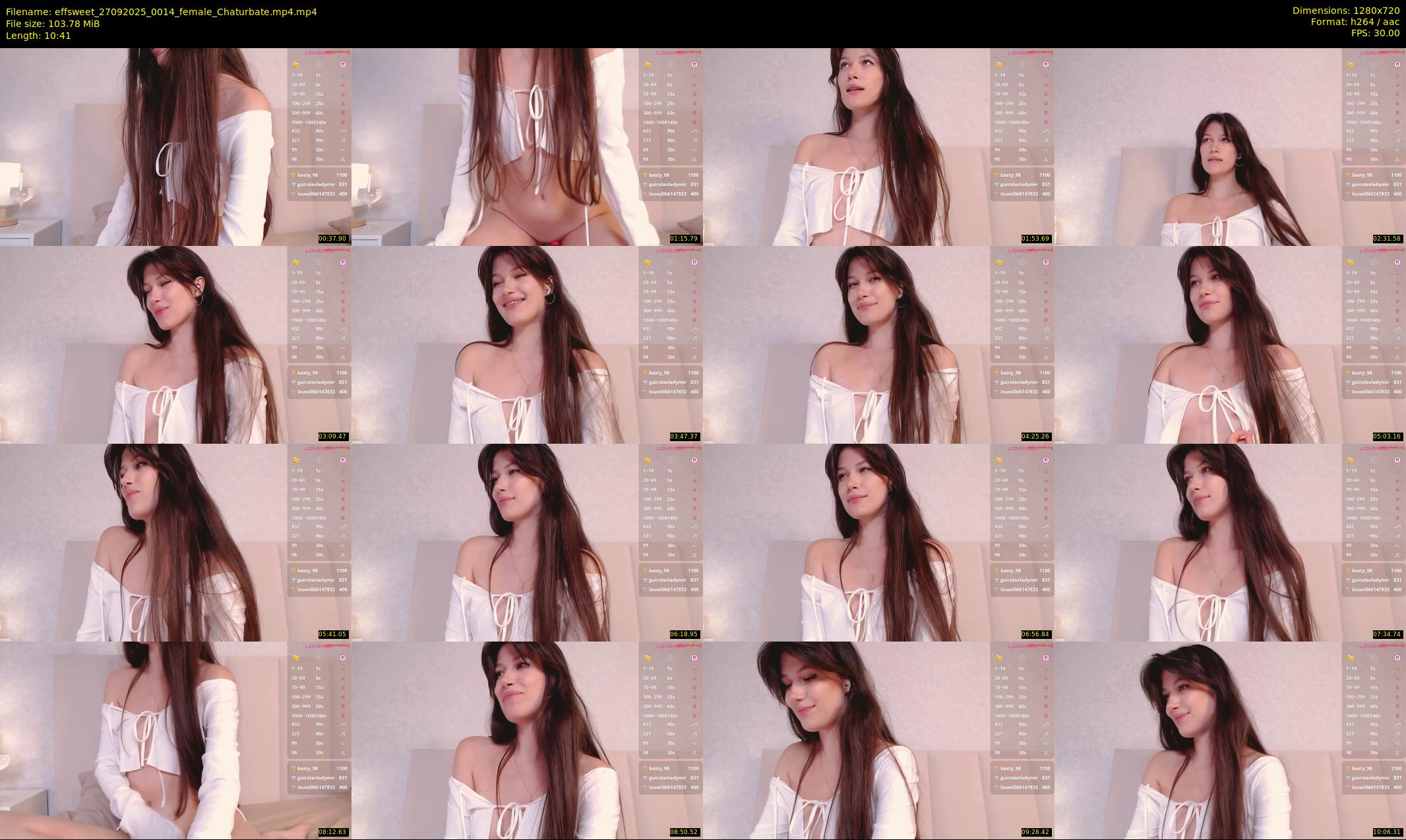effsweet — 11 minute Chaturbate female cam show recording, 720p, Sep 27, 2025