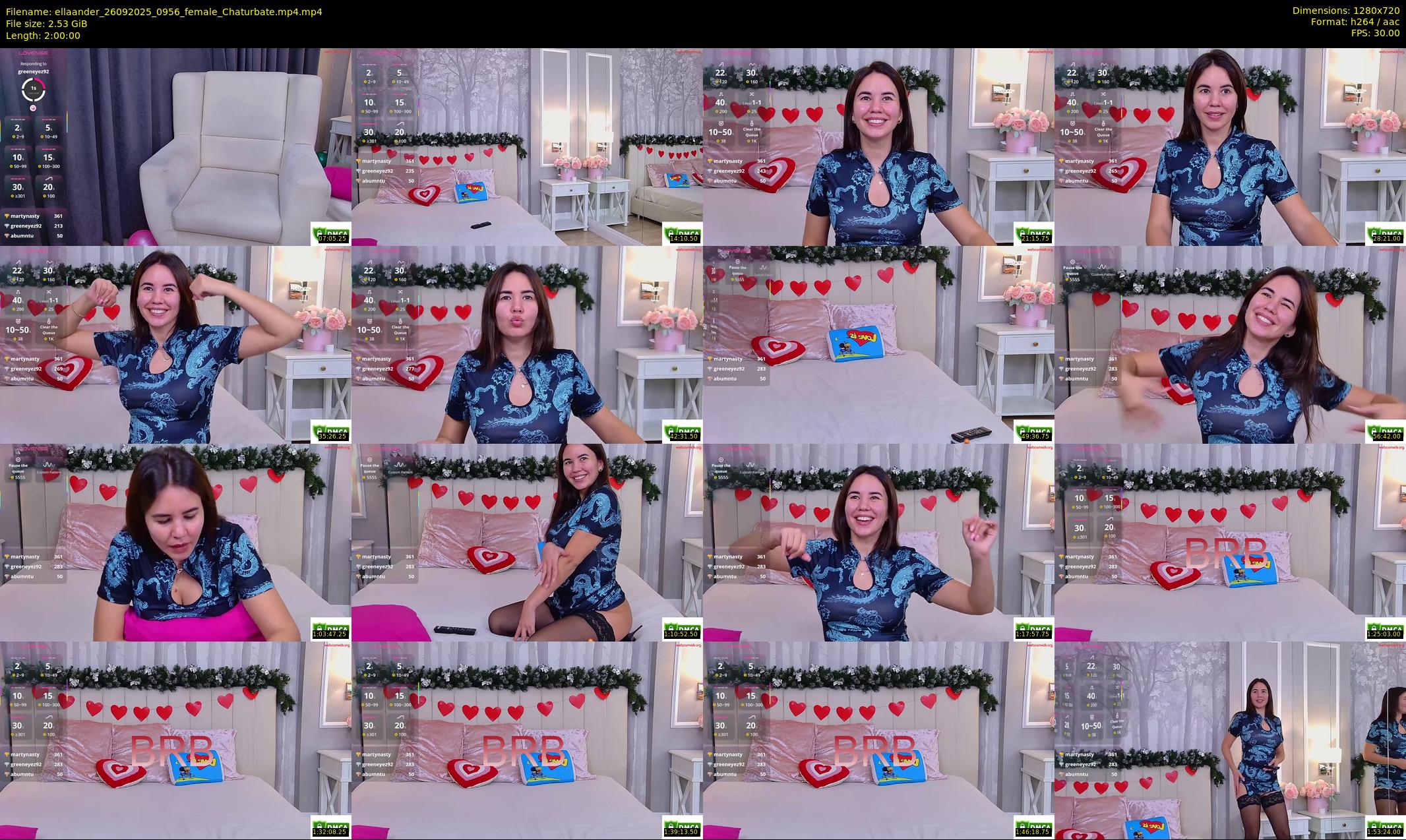 ellaander — 120 minute Chaturbate female cam show recording, 720p, Sep 26, 2025