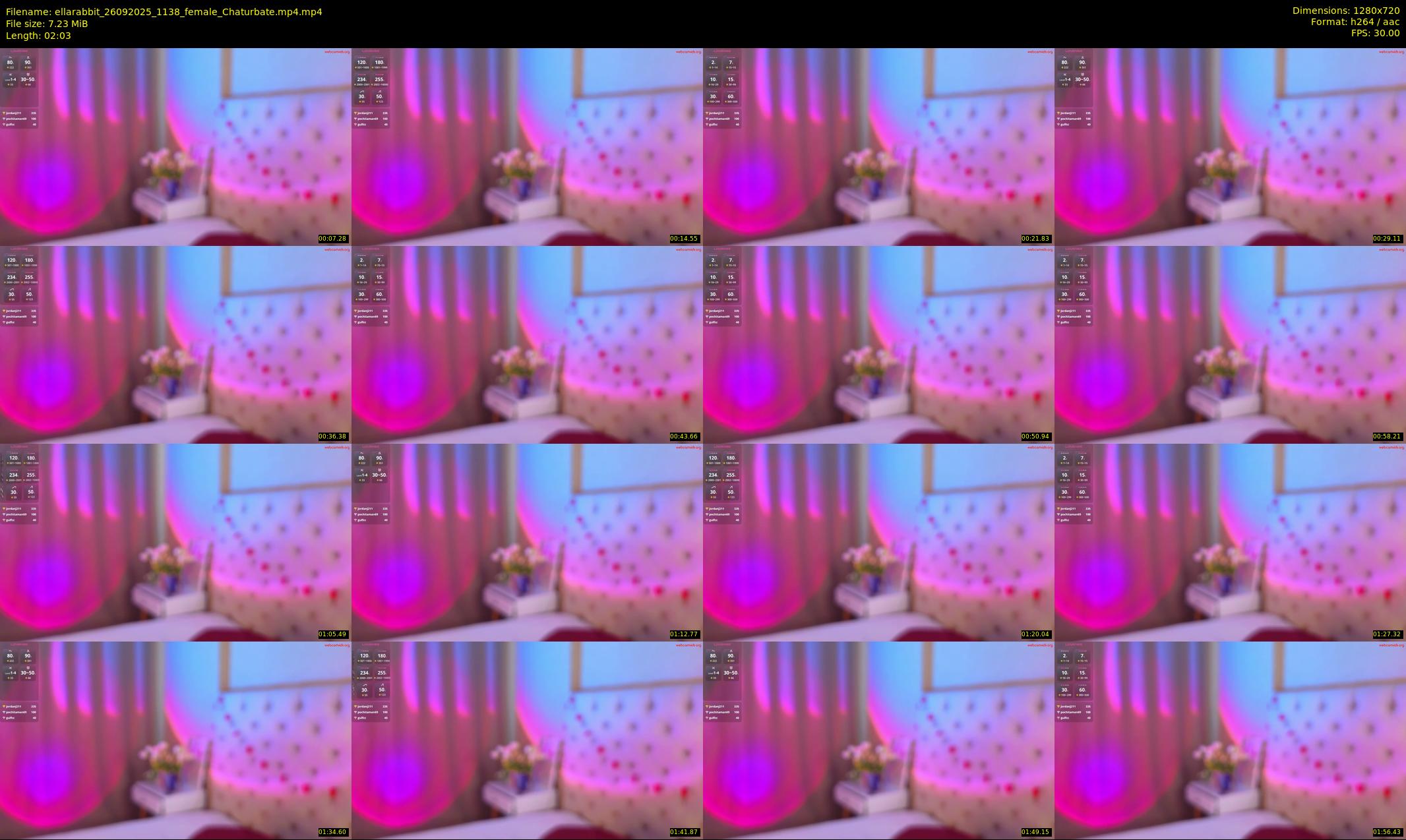 ellarabbit — 3 minute Chaturbate female cam show recording, 720p, Sep 26, 2025
