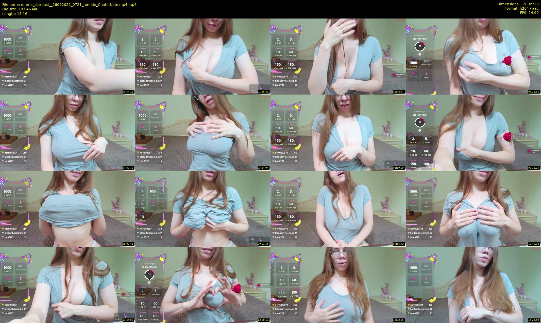emma_stardust_ — 16 minute Chaturbate female cam show recording, 720p, Sep 26, 2025