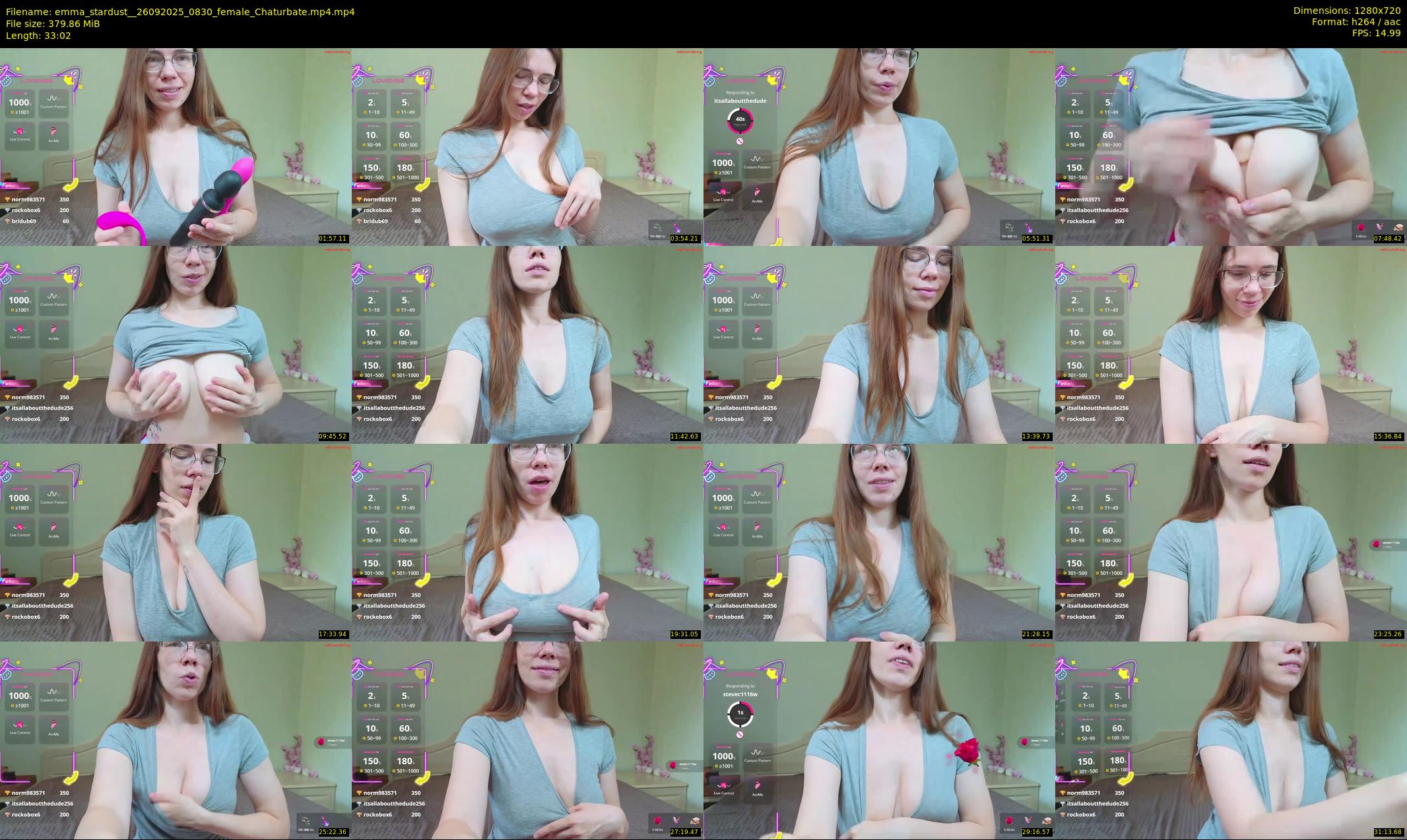 emma_stardust_ — 34 minute Chaturbate female cam show recording, 720p, Sep 26, 2025
