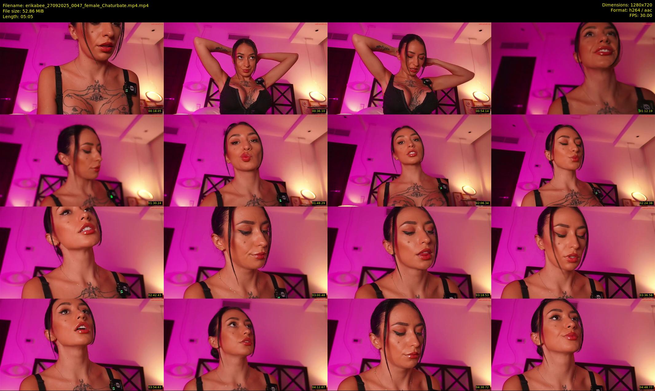 erikabee — 6 minute Chaturbate female cam show recording, 720p, Sep 27, 2025