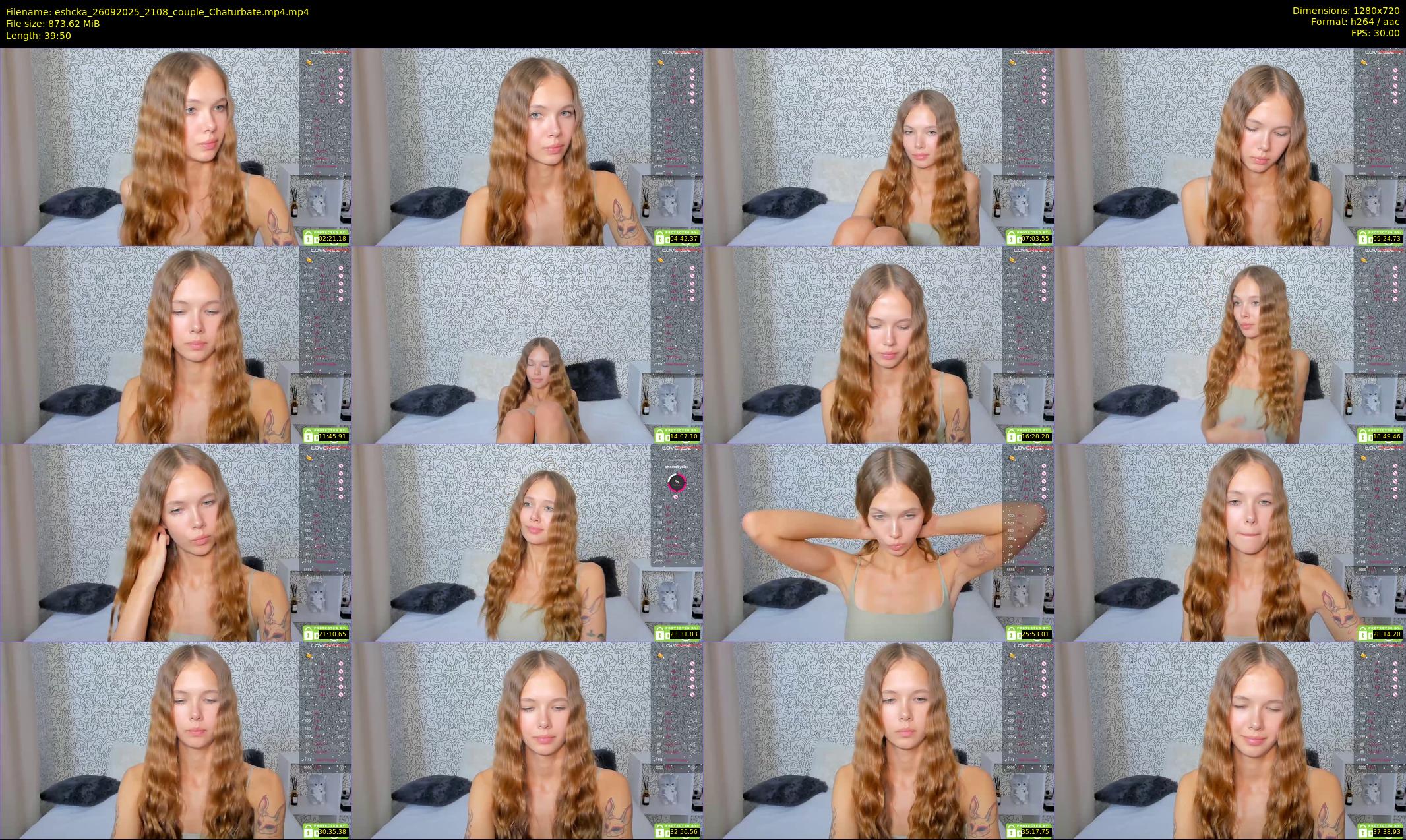 eshcka — 40 minute Chaturbate couple cam show recording, 720p, Sep 26, 2025