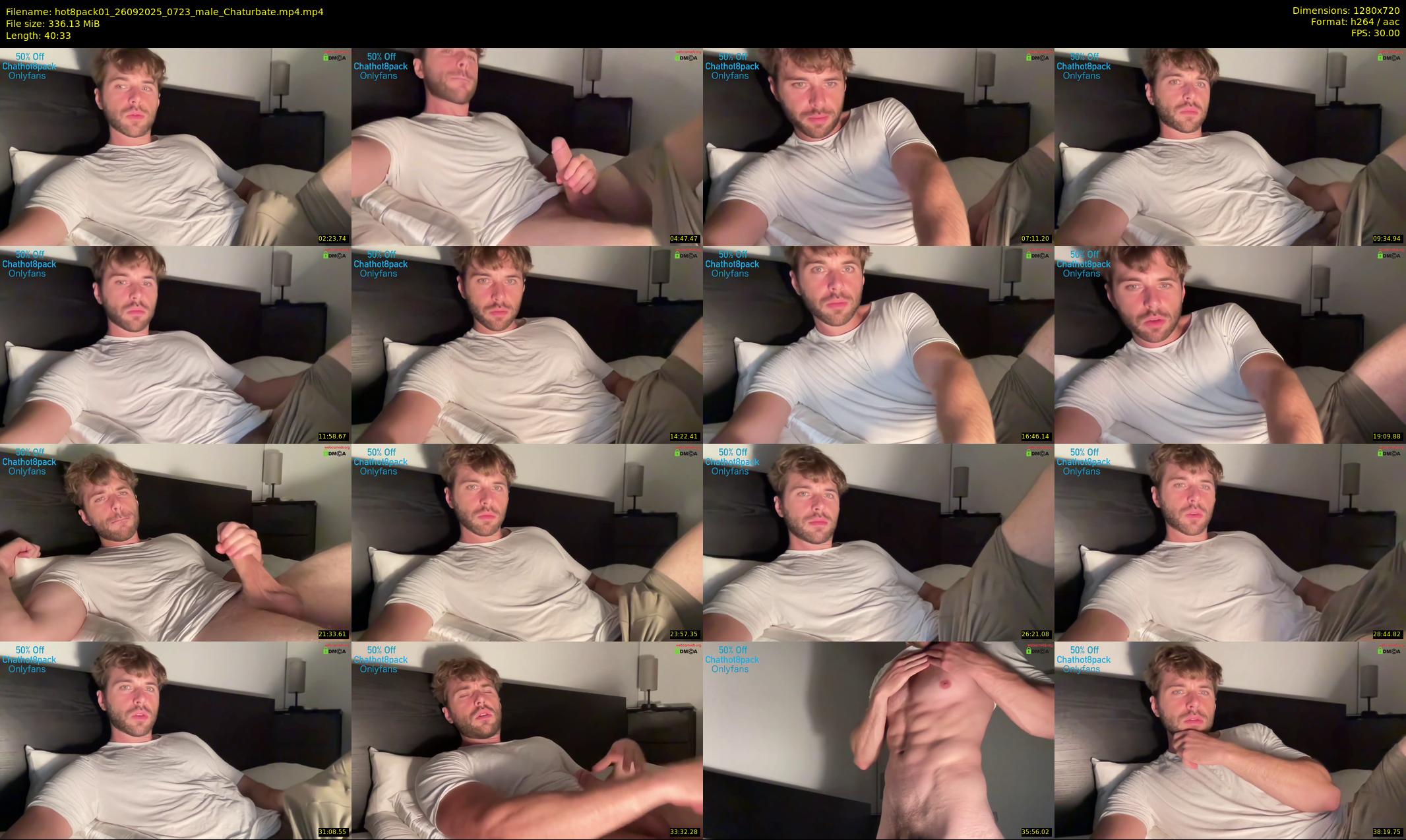 hot8pack01 — 41 minute Chaturbate male cam show recording, 720p, Sep 26, 2025