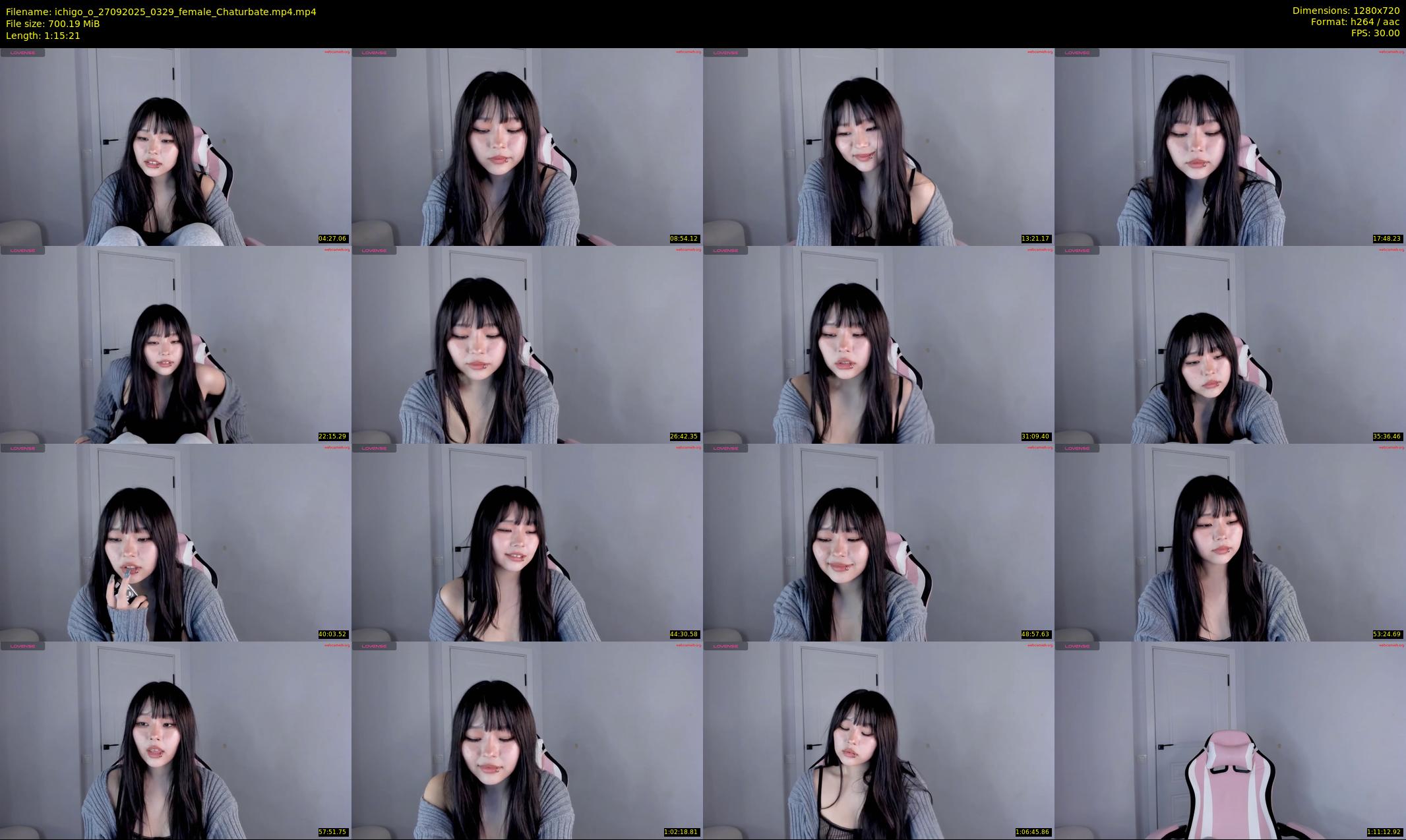 ichigo_o — 76 minute Chaturbate female cam show recording, 720p, Sep 27, 2025
