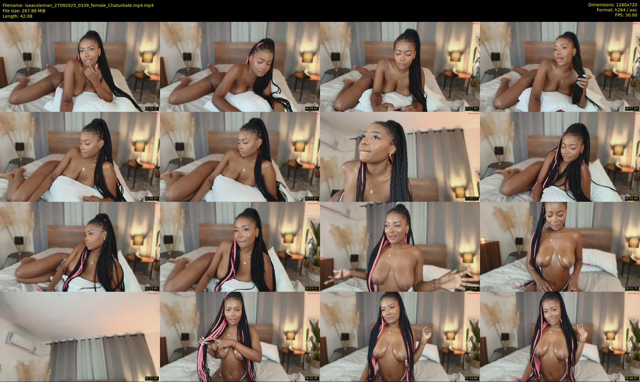 isaacoleman — 43 minute Chaturbate female cam show recording, 720p, Sep 27, 2025