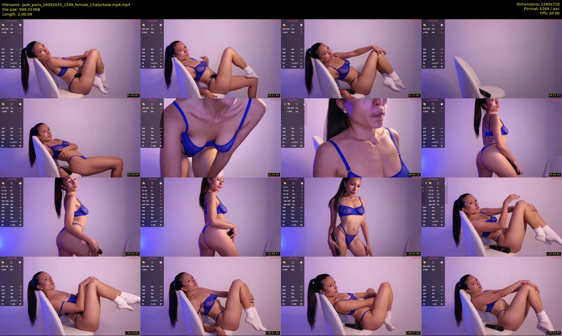 jade_paris — 121 minute Chaturbate female cam show recording, 720p, Sep 26, 2025