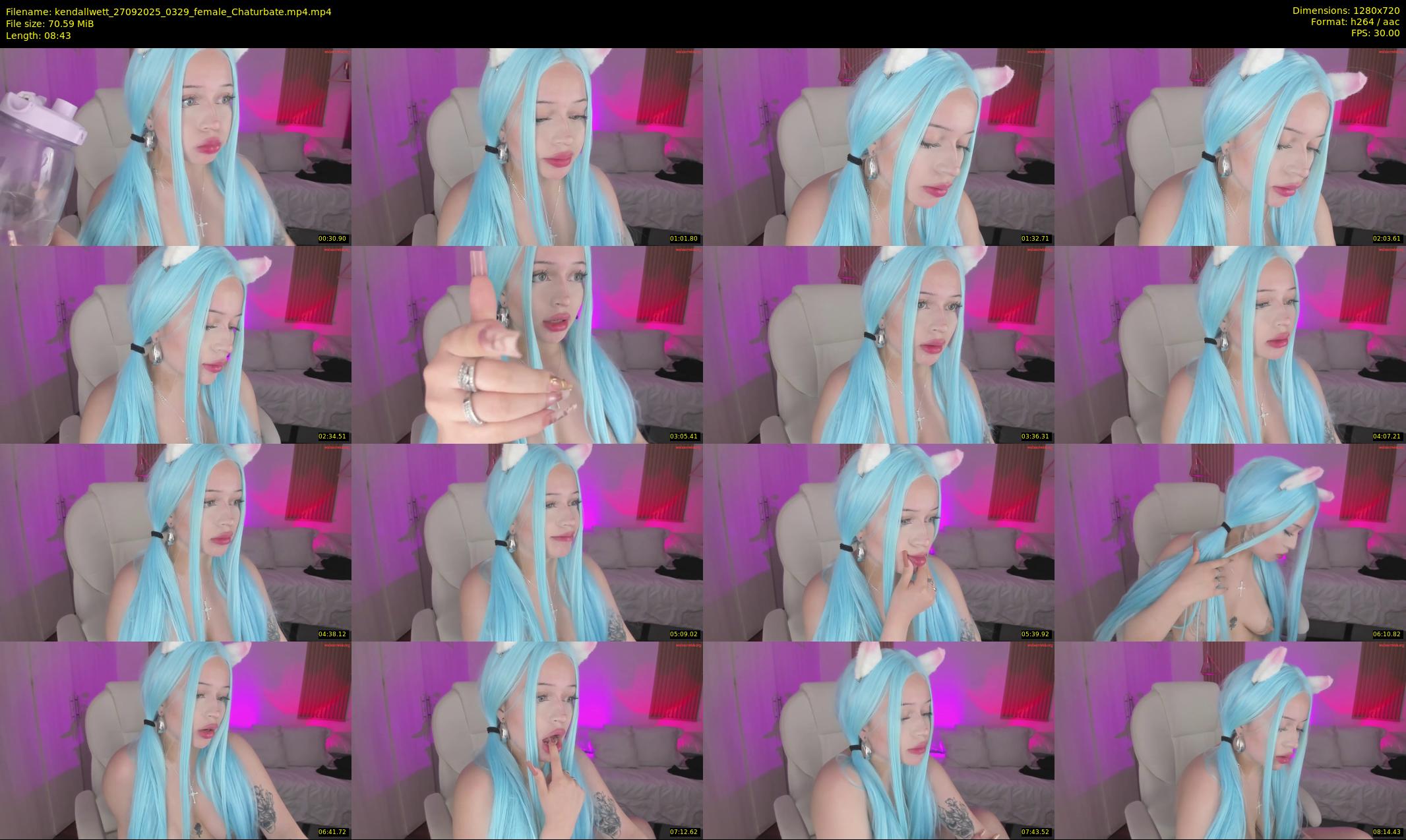 kendallwett — 9 minute Chaturbate female cam show recording, 720p, Sep 27, 2025