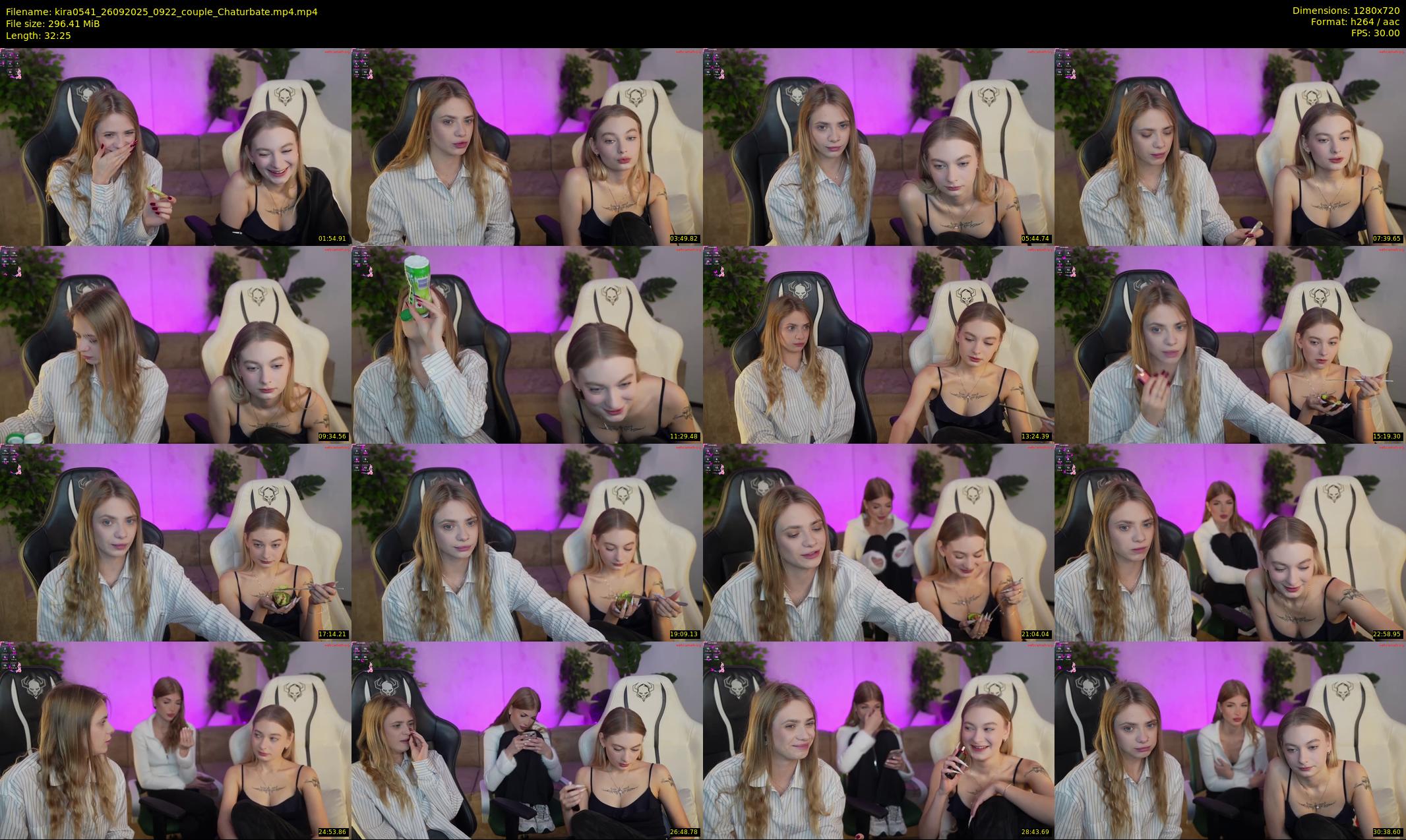 kira0541 — 33 minute Chaturbate couple cam show recording, 720p, Sep 26, 2025